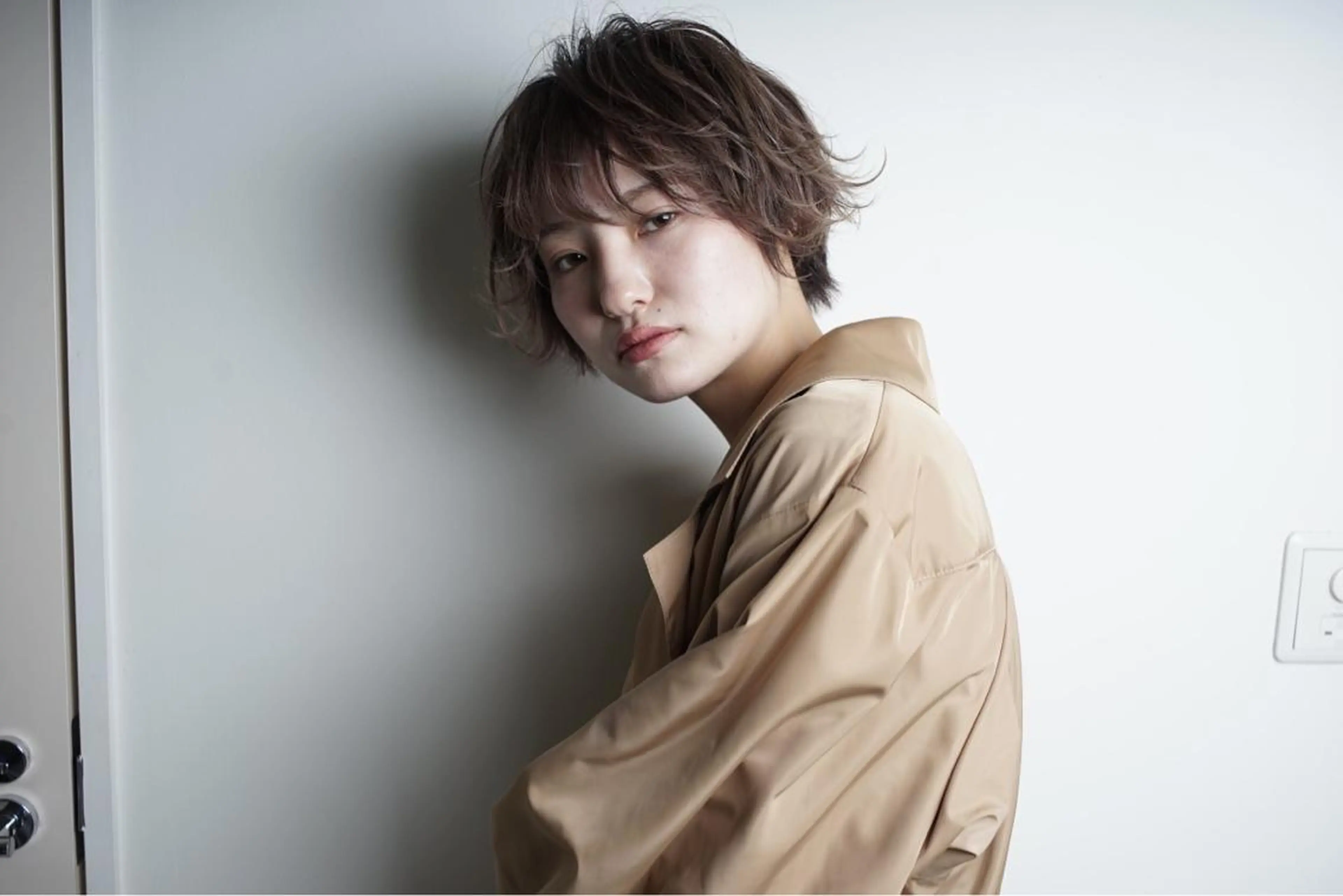 ショート カラー パーマ 木下 修兵のヘアスタイル