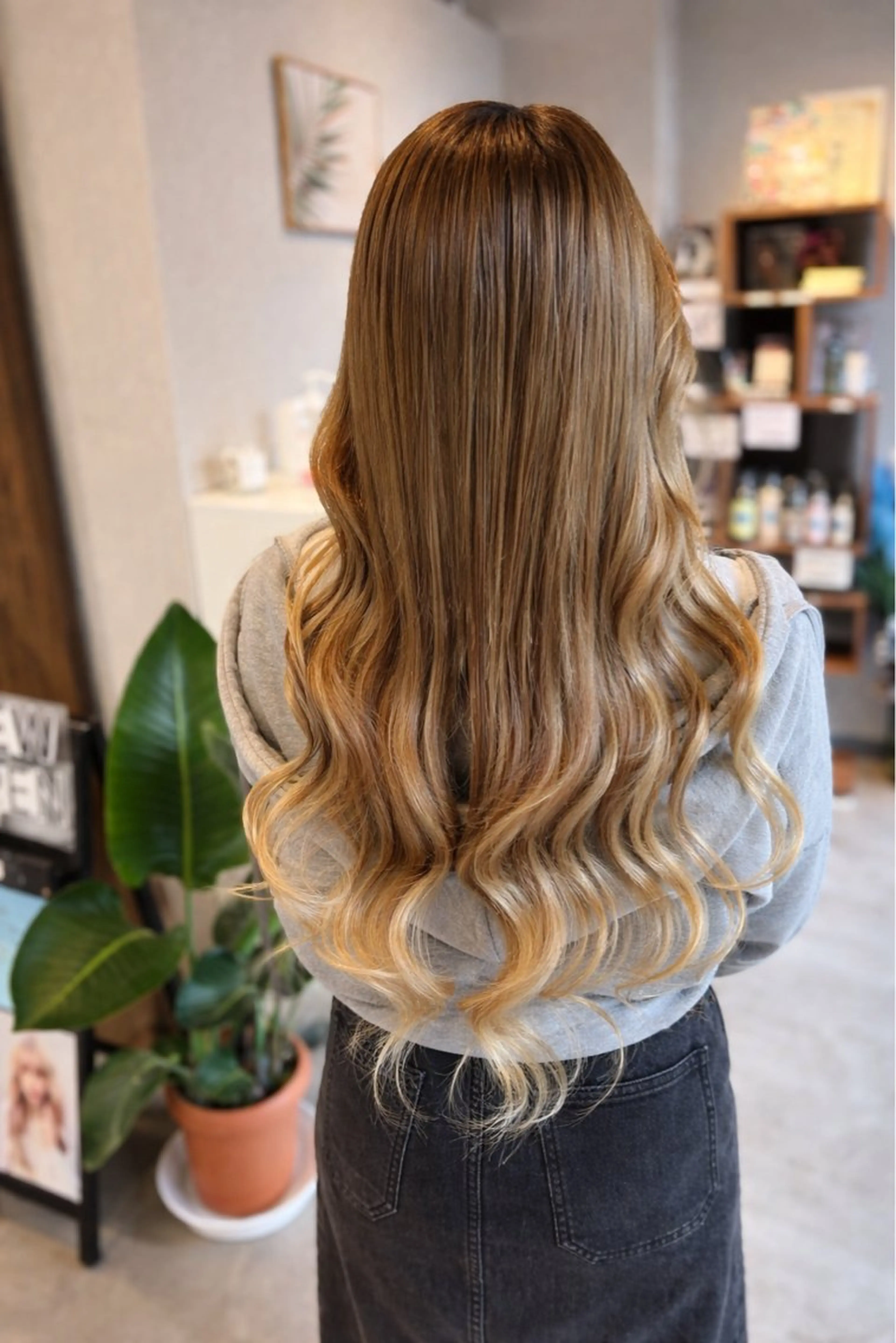 コテ巻きの写真