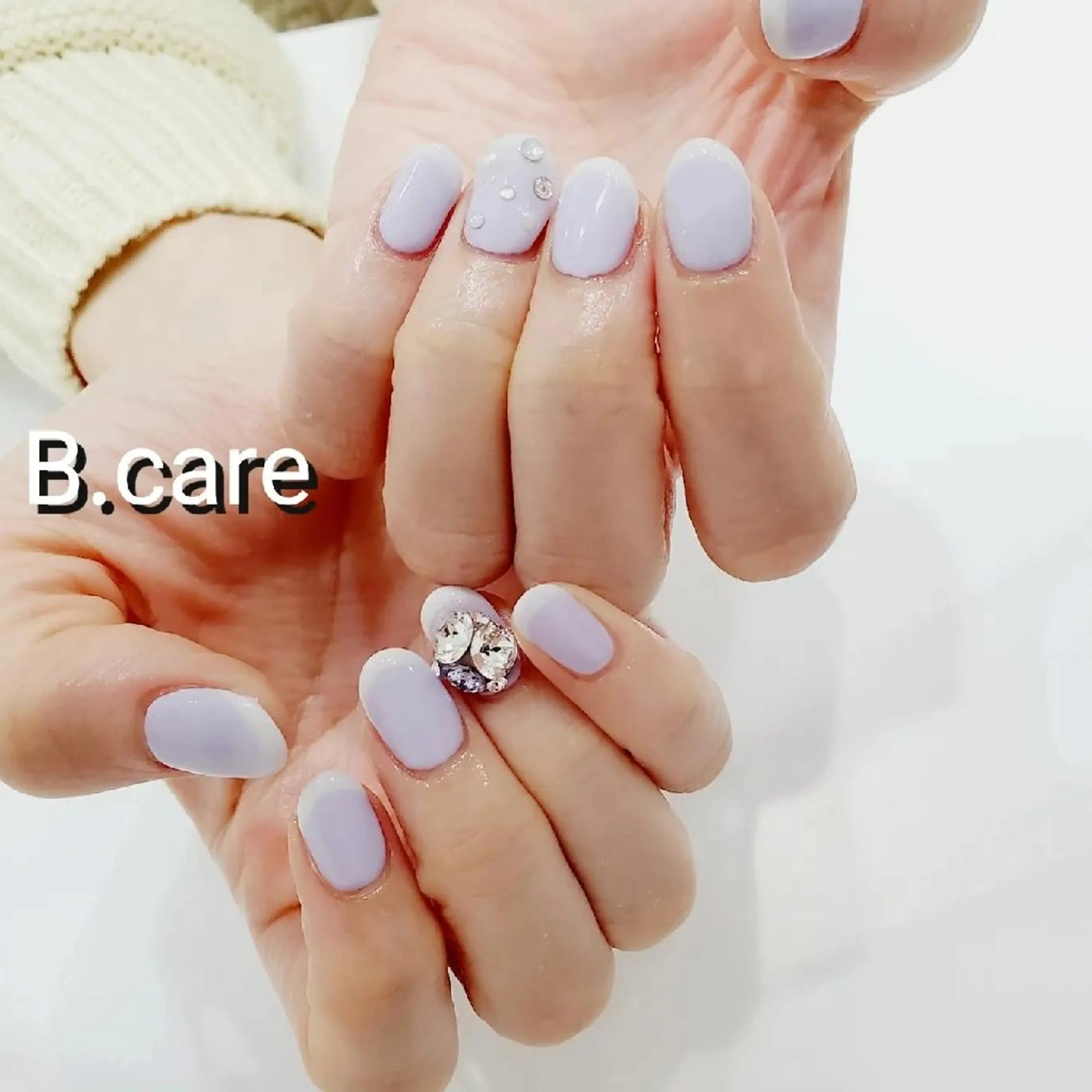 ネイル ストーンネイル B.care自由ヶ丘所属・早坂  のネイルデザイン