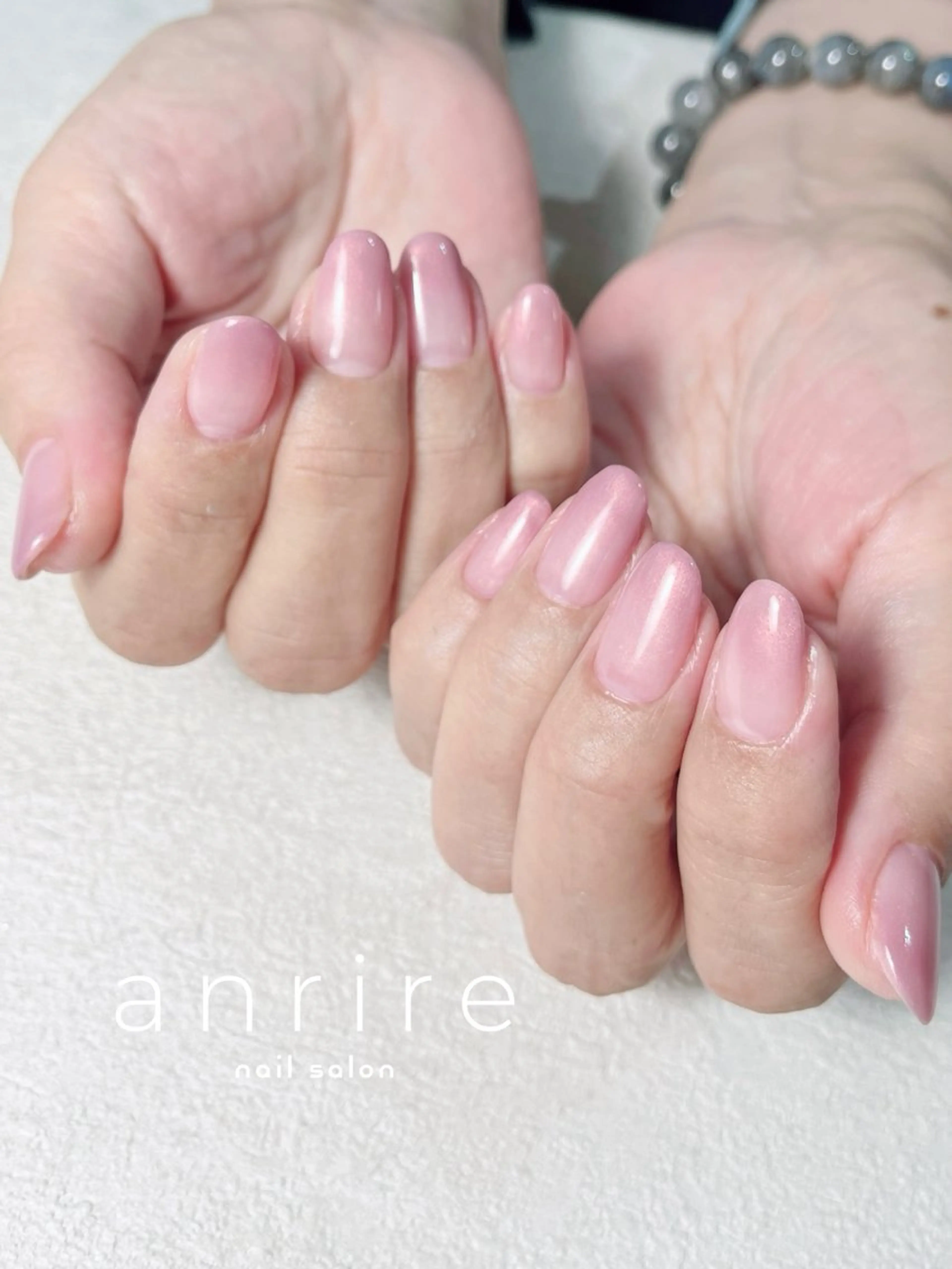 ネイル ジェルネイル グラデーション オフィスネイル パラジェル ピンク ハンドネイル nail salon anrire〜アンリール〜所属・nailsalon anrireのネイルデザイン