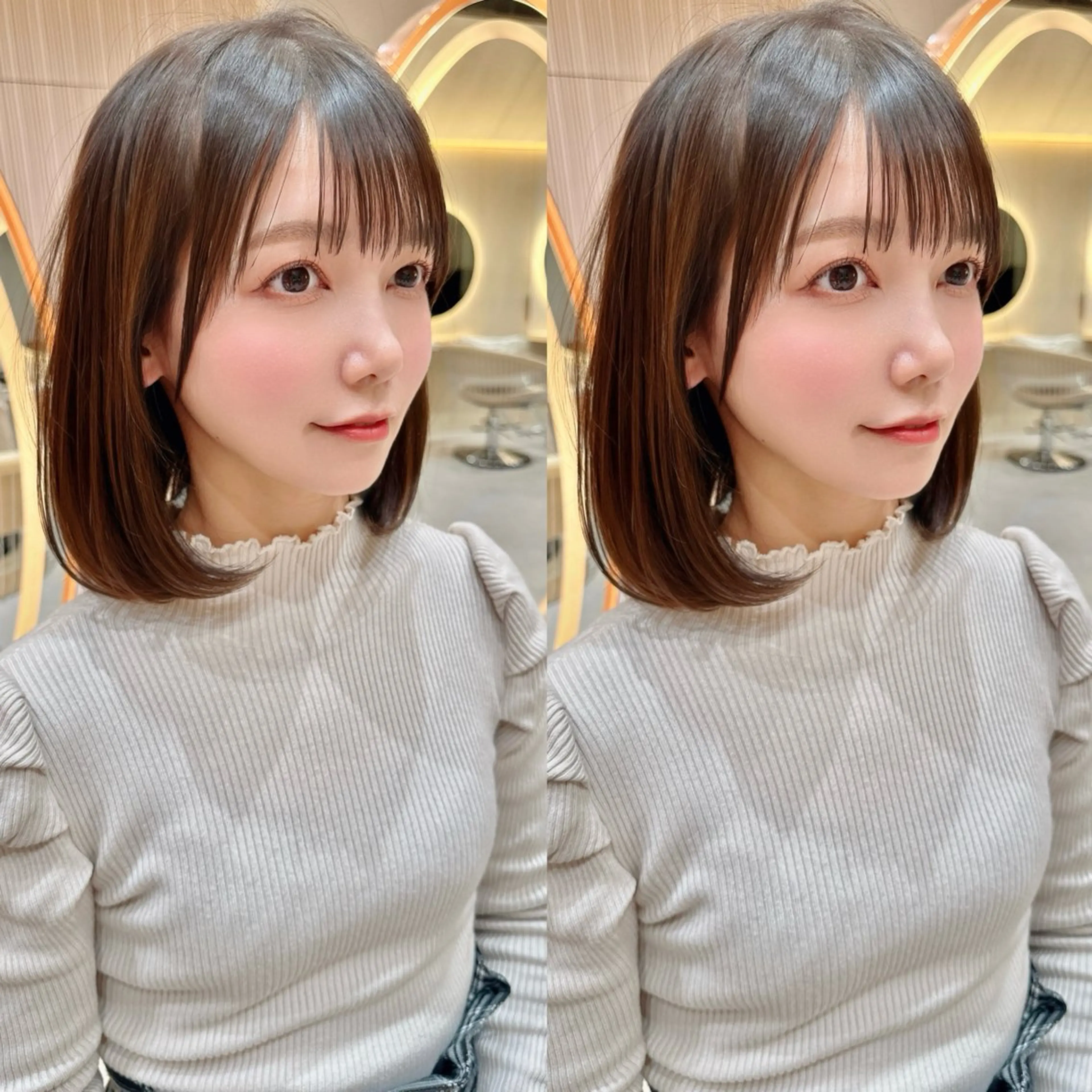 ショート カラー カット レイヤー❣️縮毛矯正 川村利幸のヘアスタイル