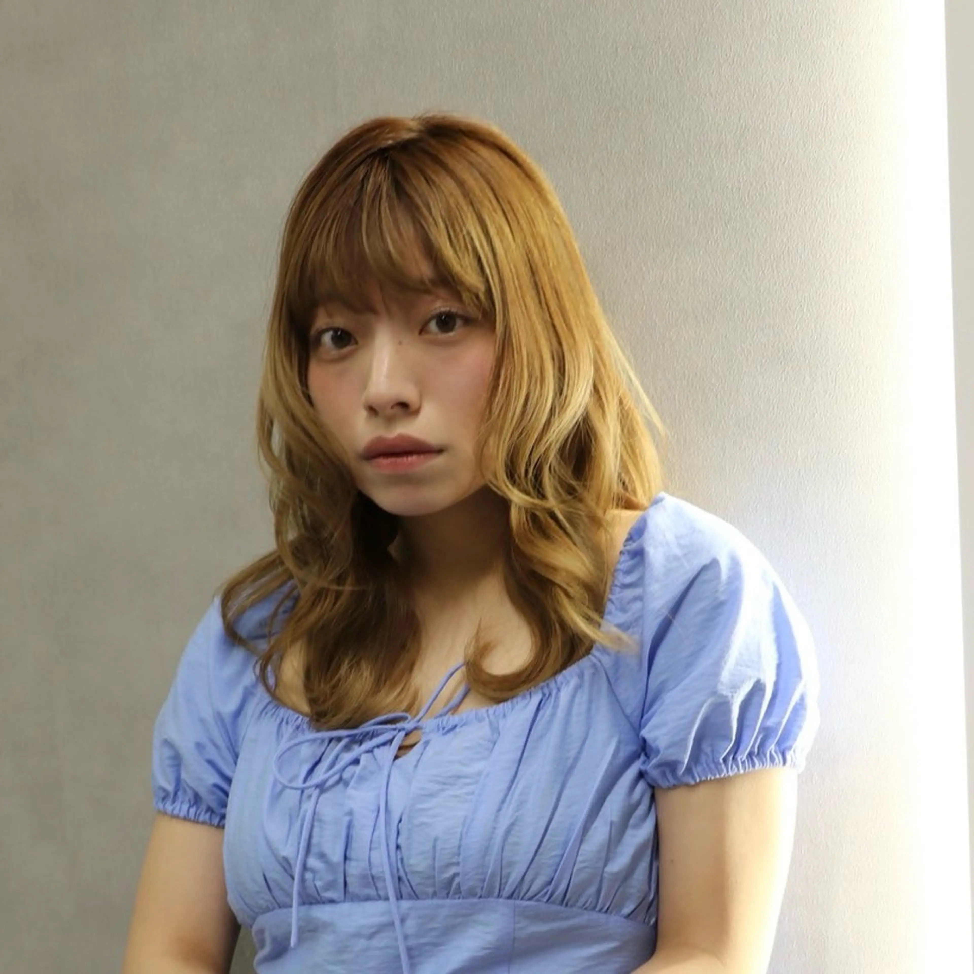 セミロング カット ヘアカラー トリートメント 阿倍野/髪質改善 /縮毛矯正/坪田幸広のヘアスタイル