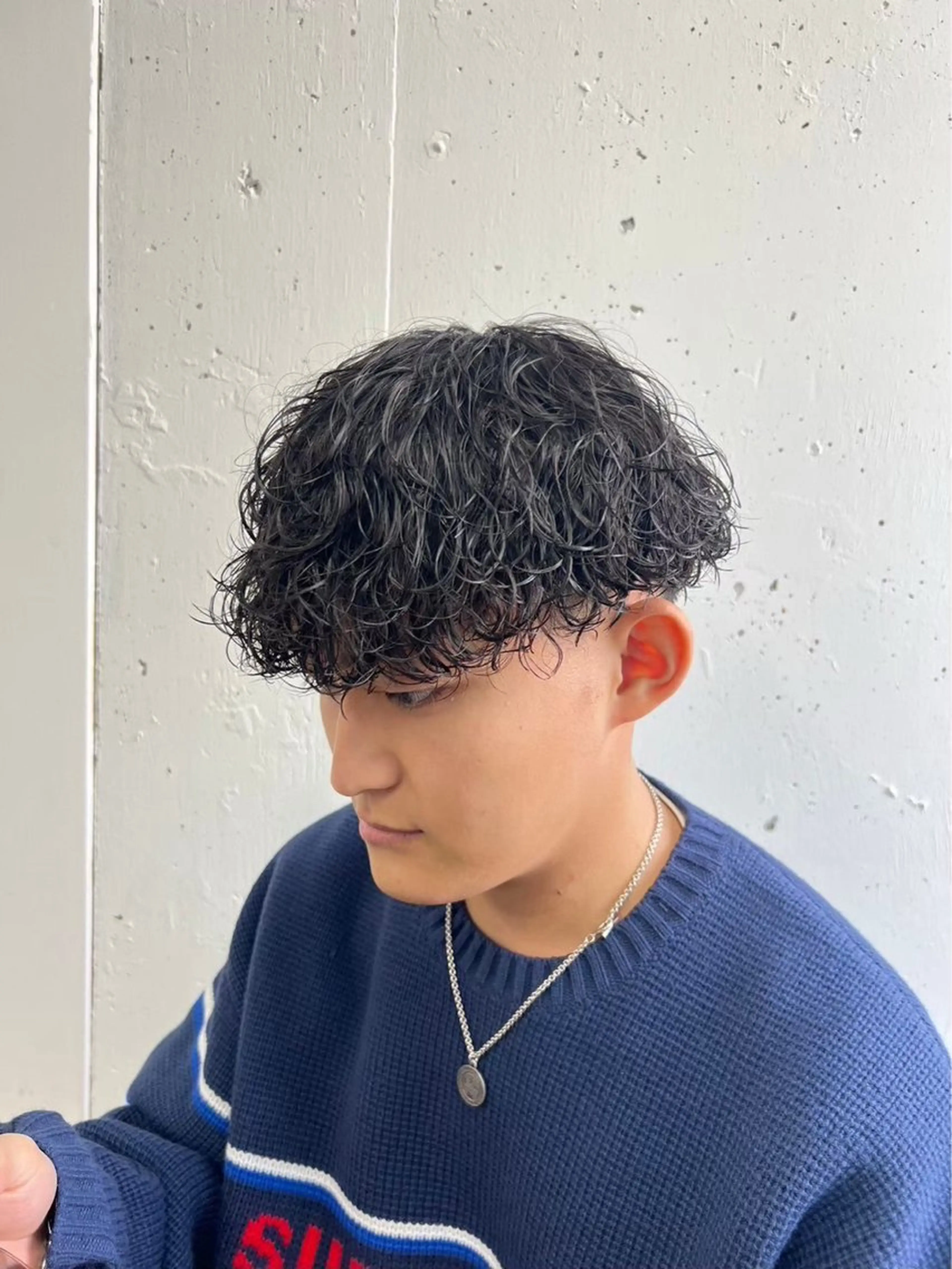 メンズ カット パーマ men's perm /立川/RENのヘアスタイル