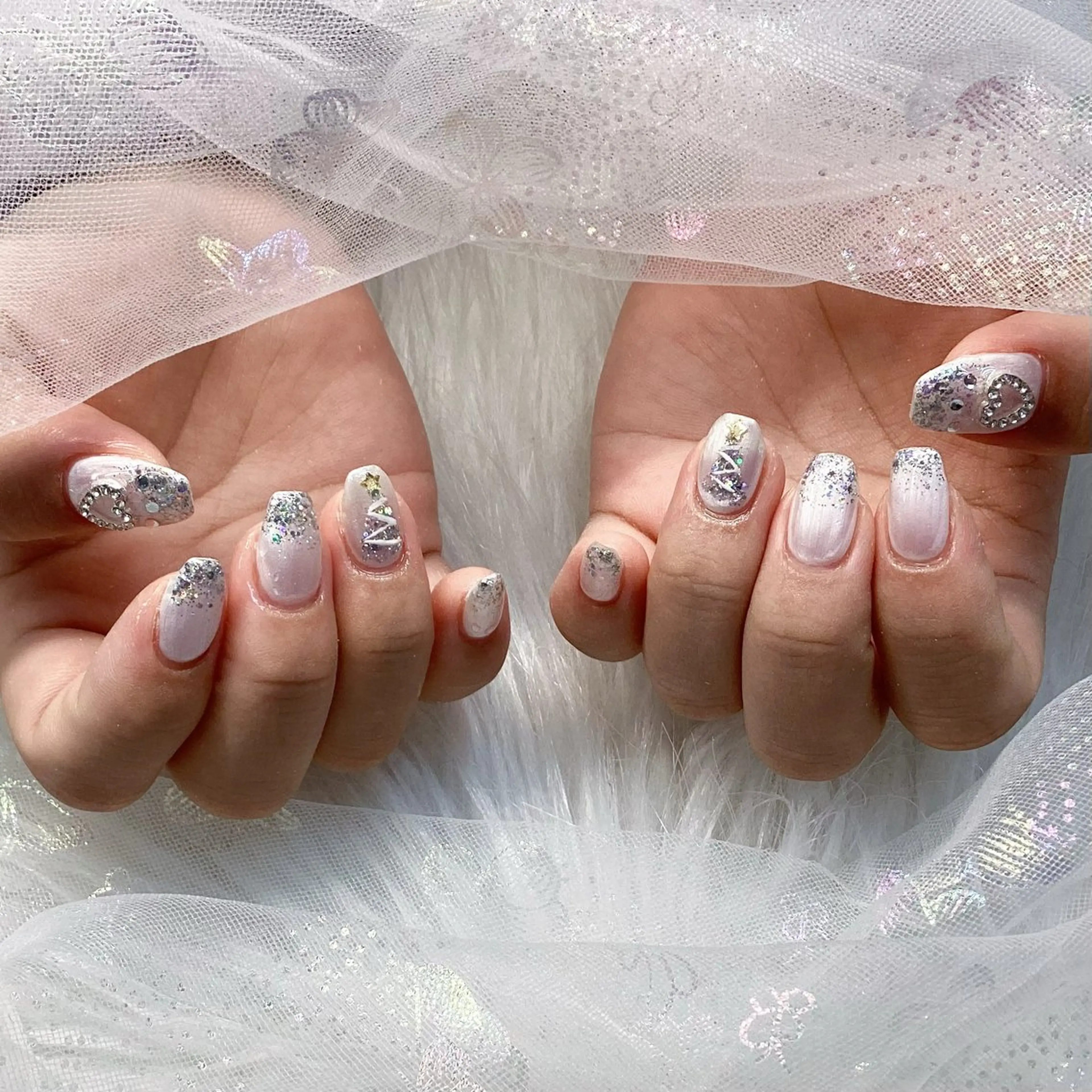 ネイル パーツ全部¥110 サロンミミのネイルデザイン