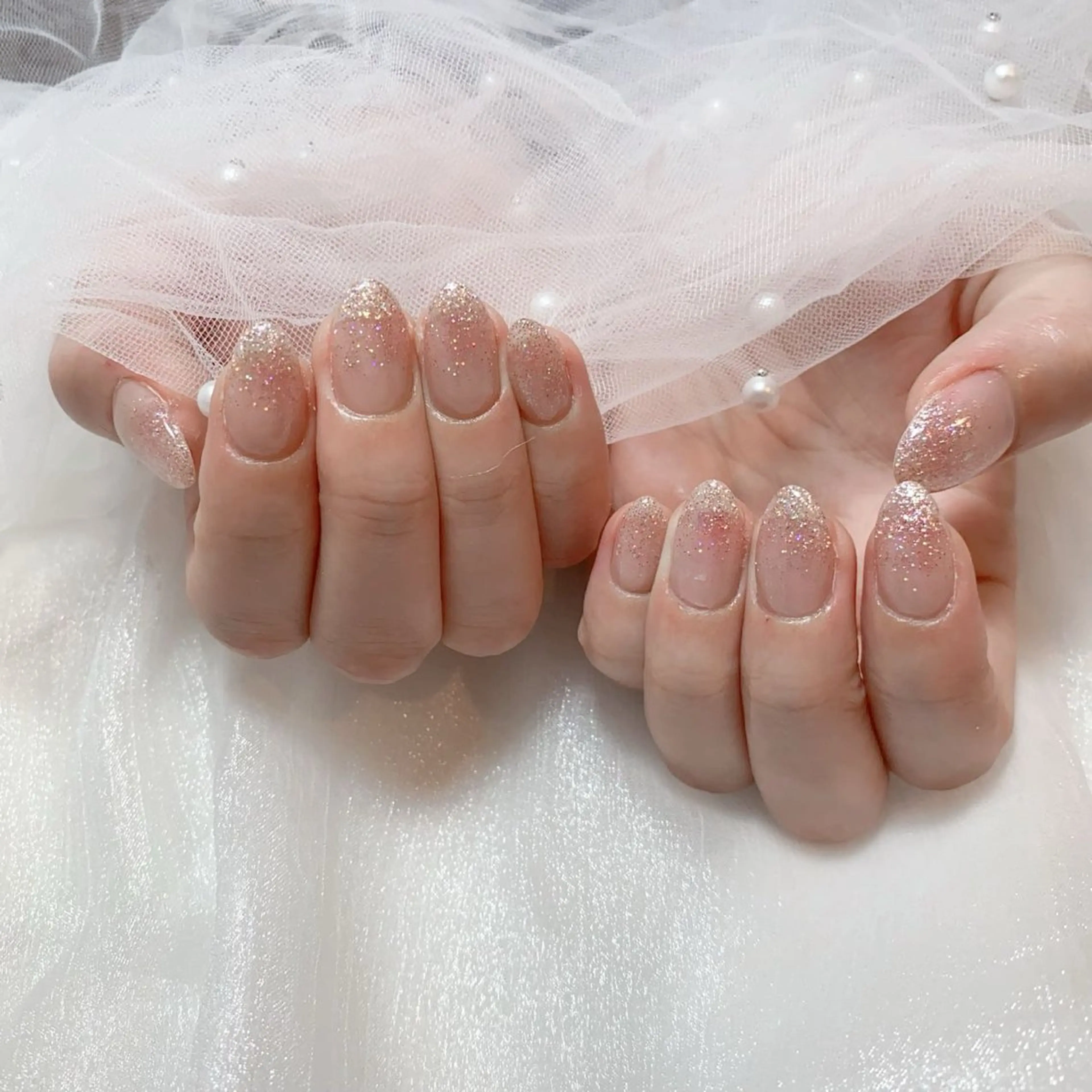 メンズ ネイル メンズ韓国風 アートネイル オーロラネイル ガーリー キラキラネイル ハンドネイル Nail salon 木にいるのネイルデザイン