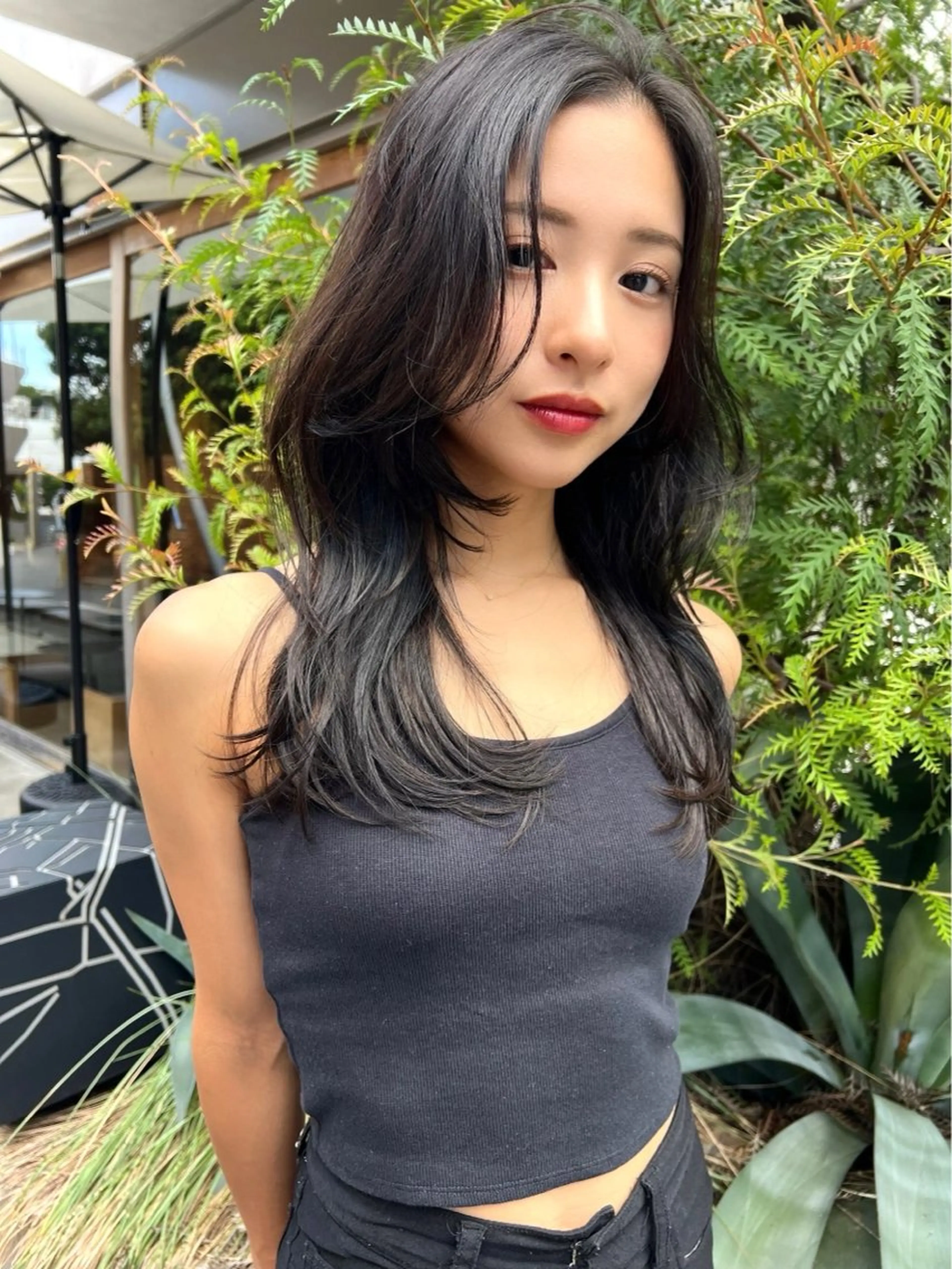 セミロング カラー カット ヘアカラー トリートメント Ameri 新宿所属・𓆩︎🩸個性カラー SAKÜRA𓆪⋆˚のヘアスタイル