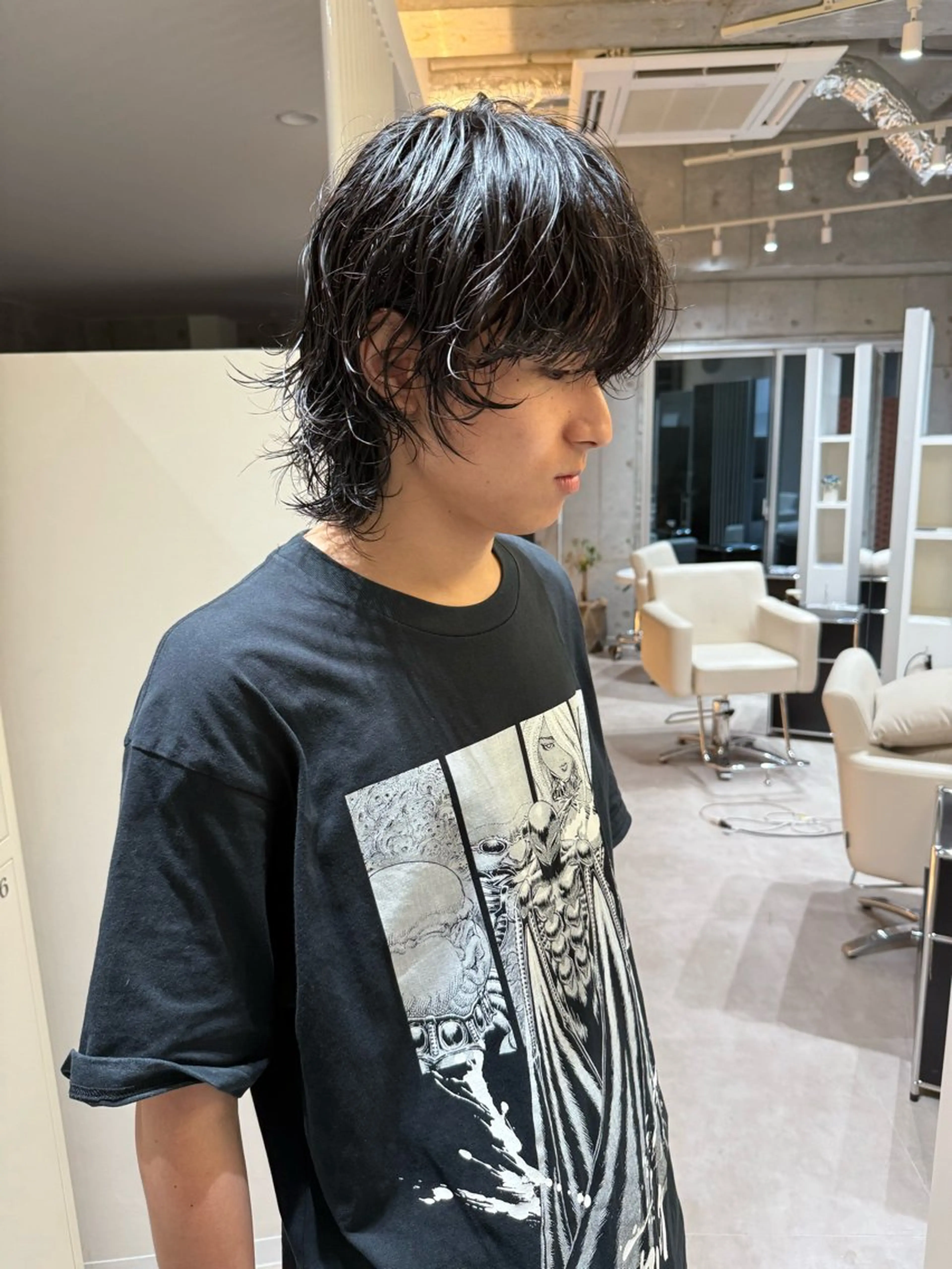 ショート カット パーマ メンズ/パーマ 代表　岡　大斗のヘアスタイル