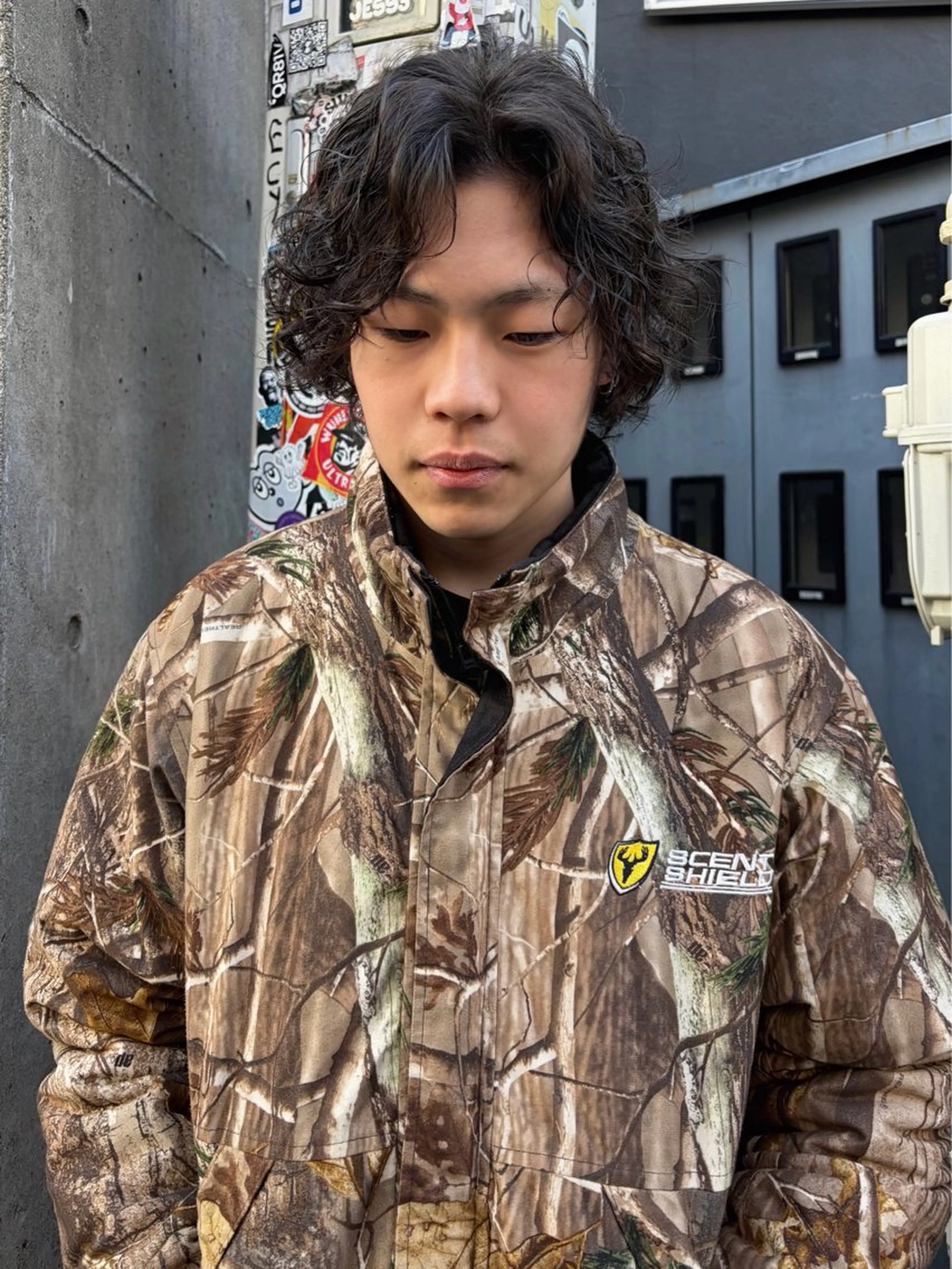 ミディアム パーマ メンズ ミディアムパーマ メンズパーマ スパイラルパーマ パーマ メンズ/特殊ヘア パーマ🕷️小夏貴也のヘアスタイル