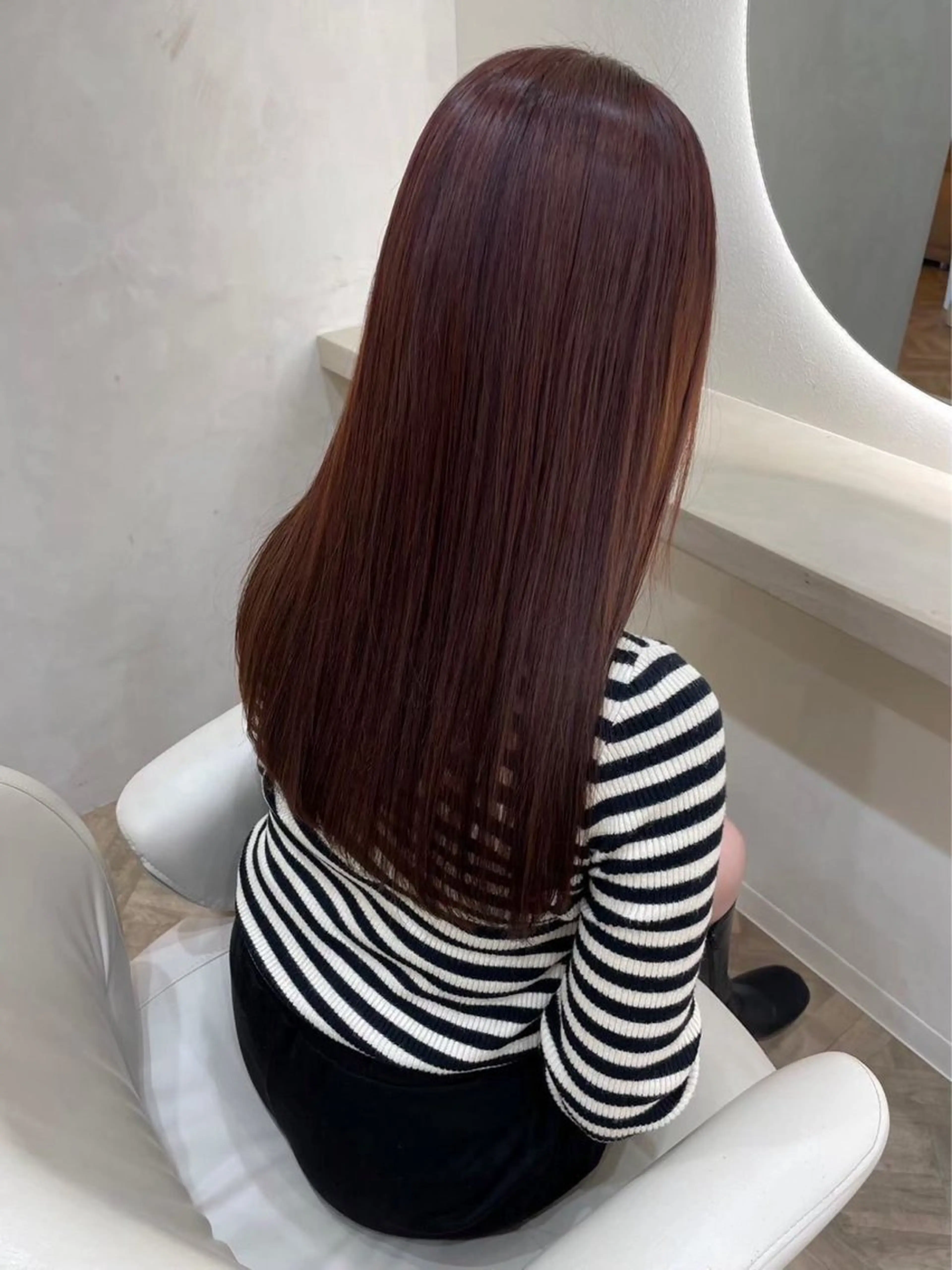 セミロング 髪質改善/縮毛矯正 新潟/レイヤー/有紗のヘアスタイル