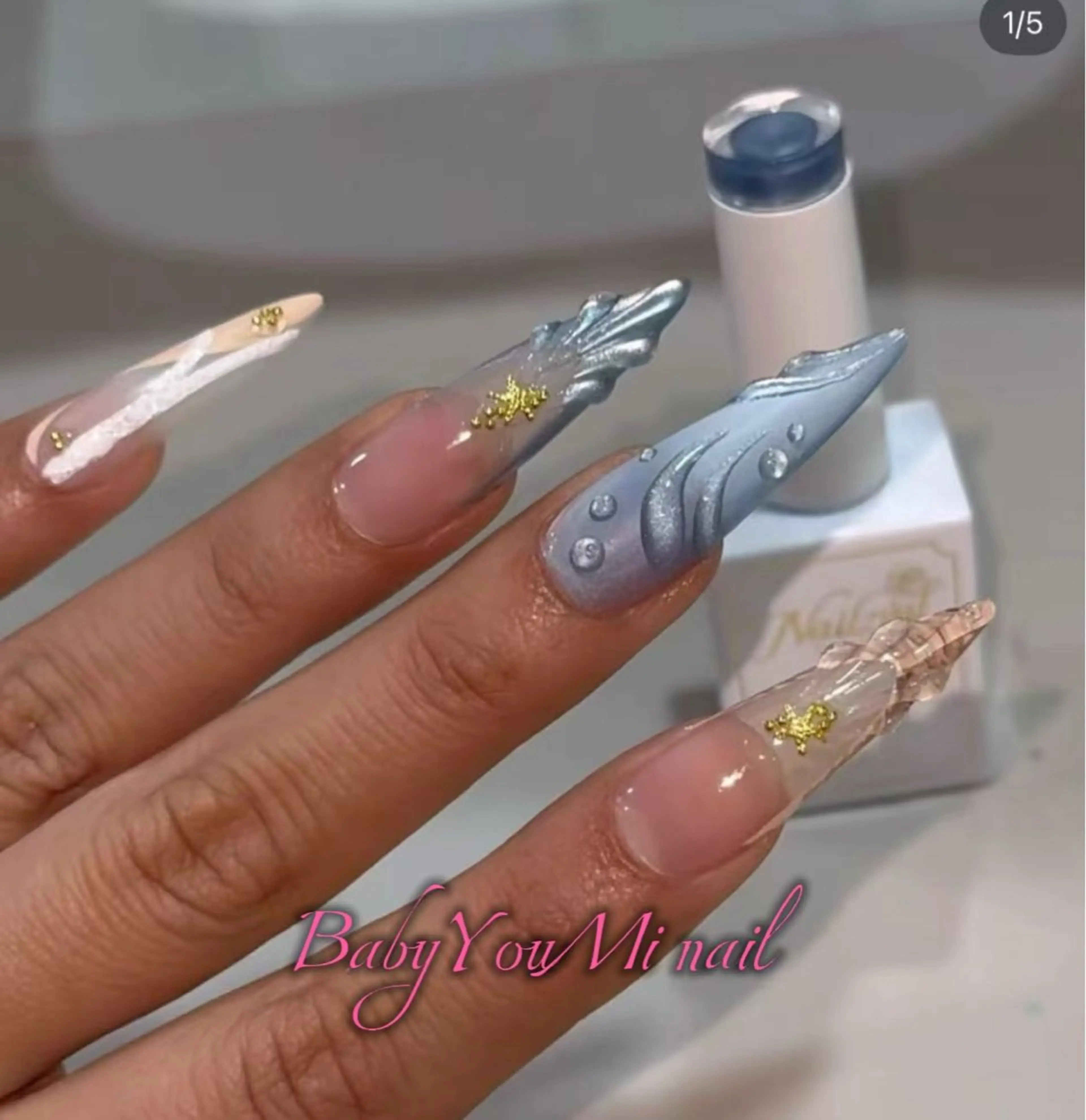 ネイル オーロラネイル フラワーネイル フットネイル フレンチネイル ジェルネイル ハンドネイル 相沢 さやかのネイルデザイン