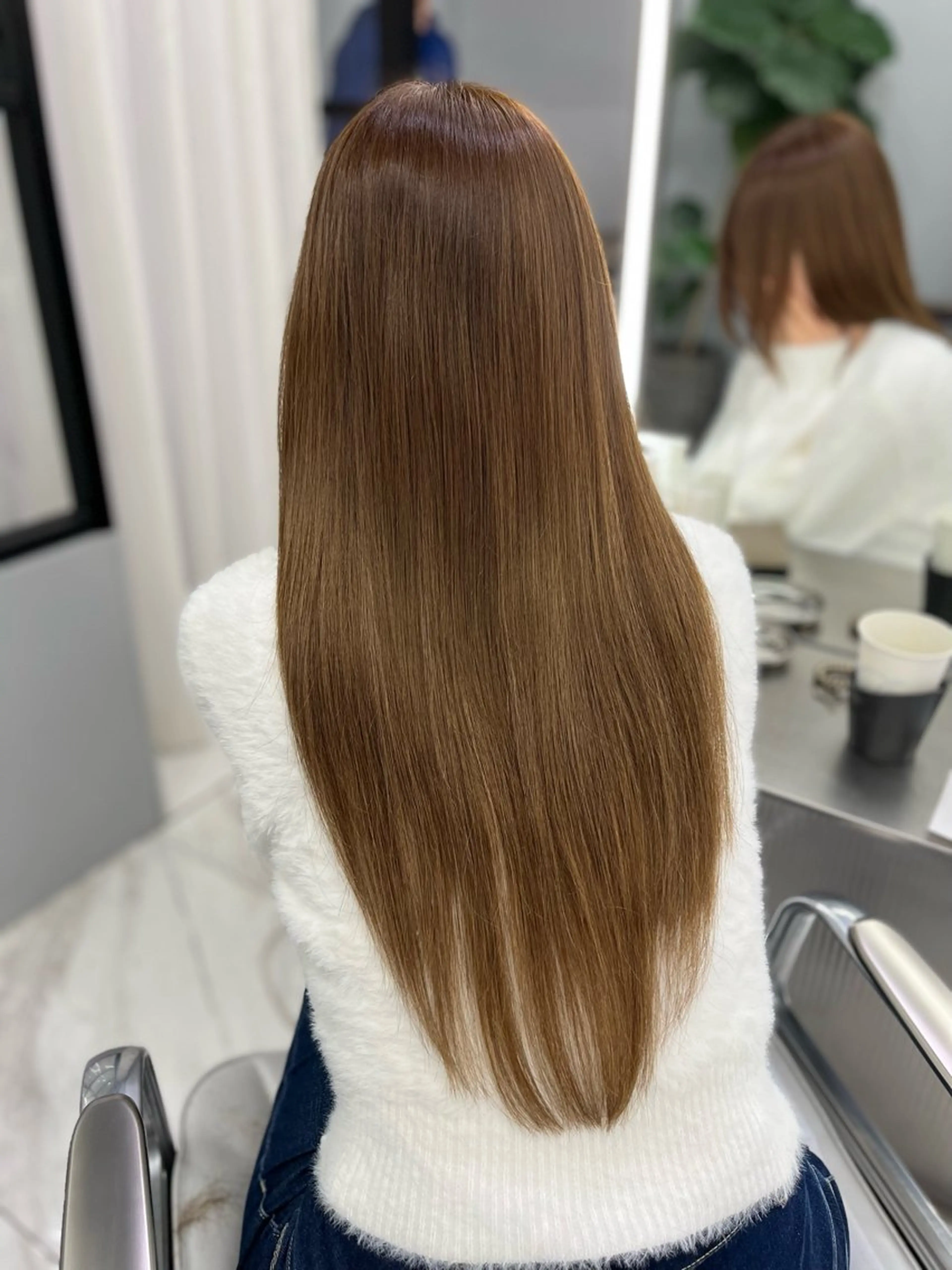 ロング カラー 透明感ミルクティー✨ 西澤 ジュンヤのヘアスタイル