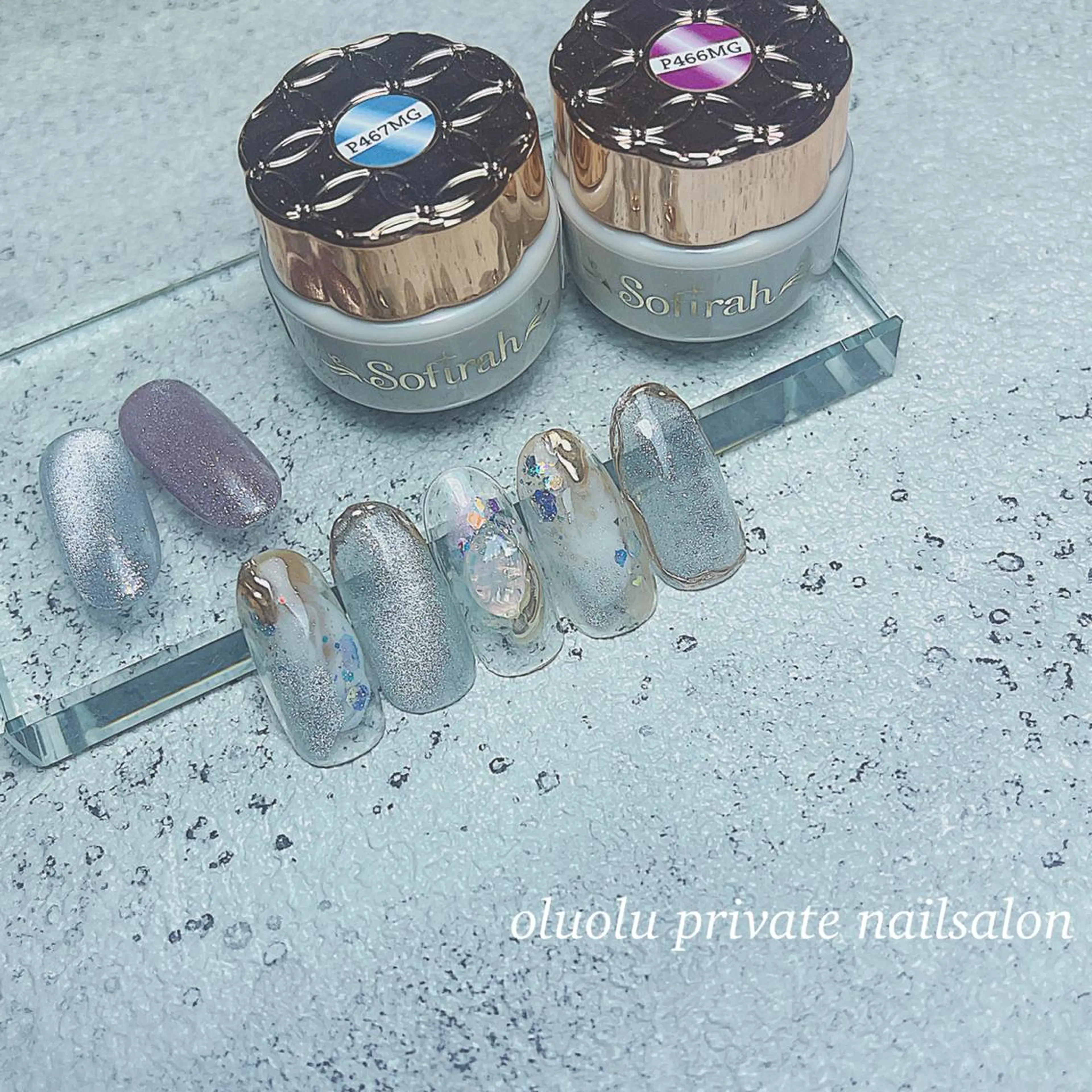 ネイル アートネイル オーロラネイル フットネイル ジェルネイル マグネットネイル ハンドネイル 大村 紬華のネイルデザイン