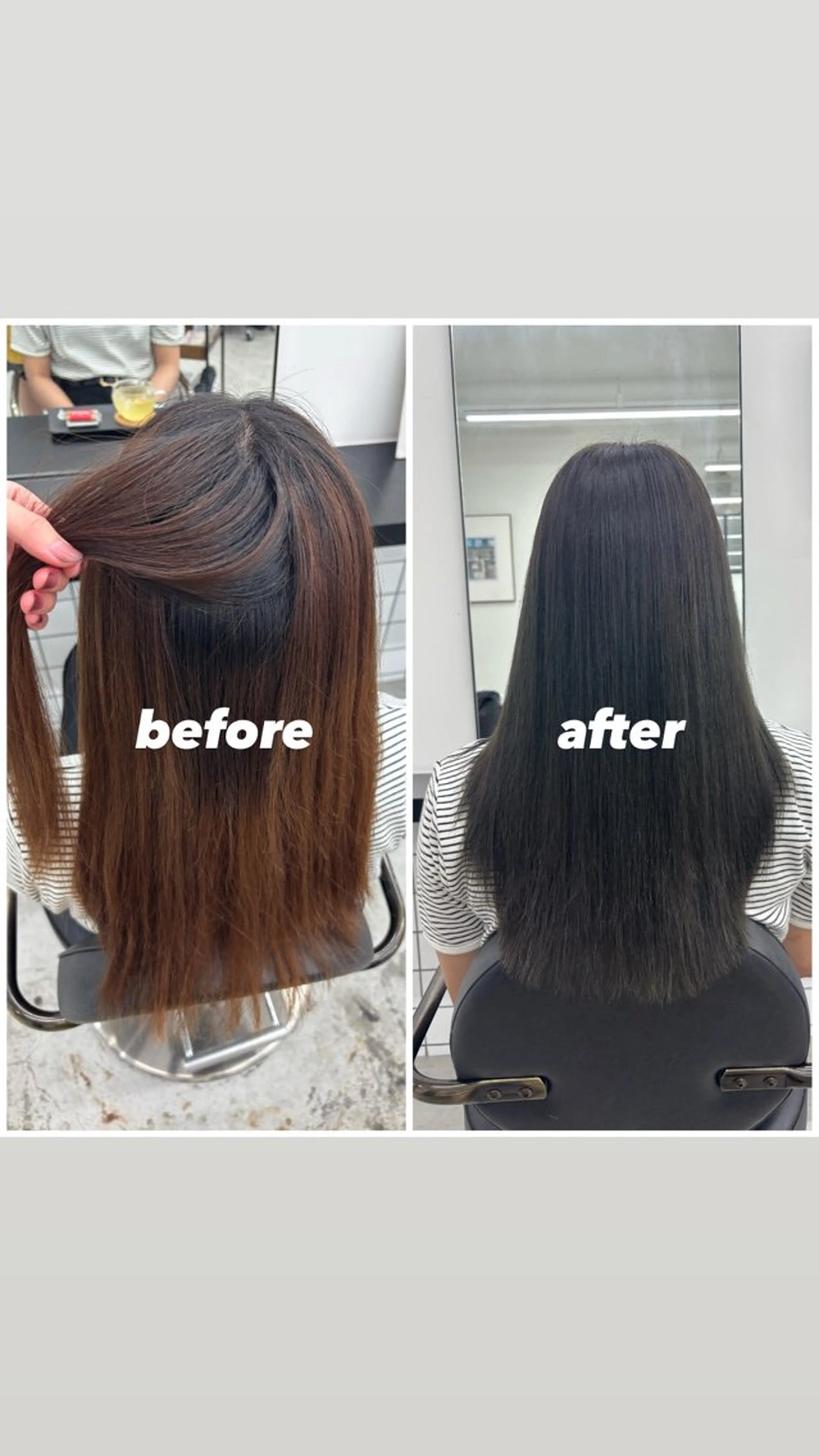 ロング カラー グレージュ オリーブグレージュ オリーブグレー ヘアカラー トリートメント ヘッドスパ 🌼あいり🌼 JILLSTUDIOのヘアスタイル