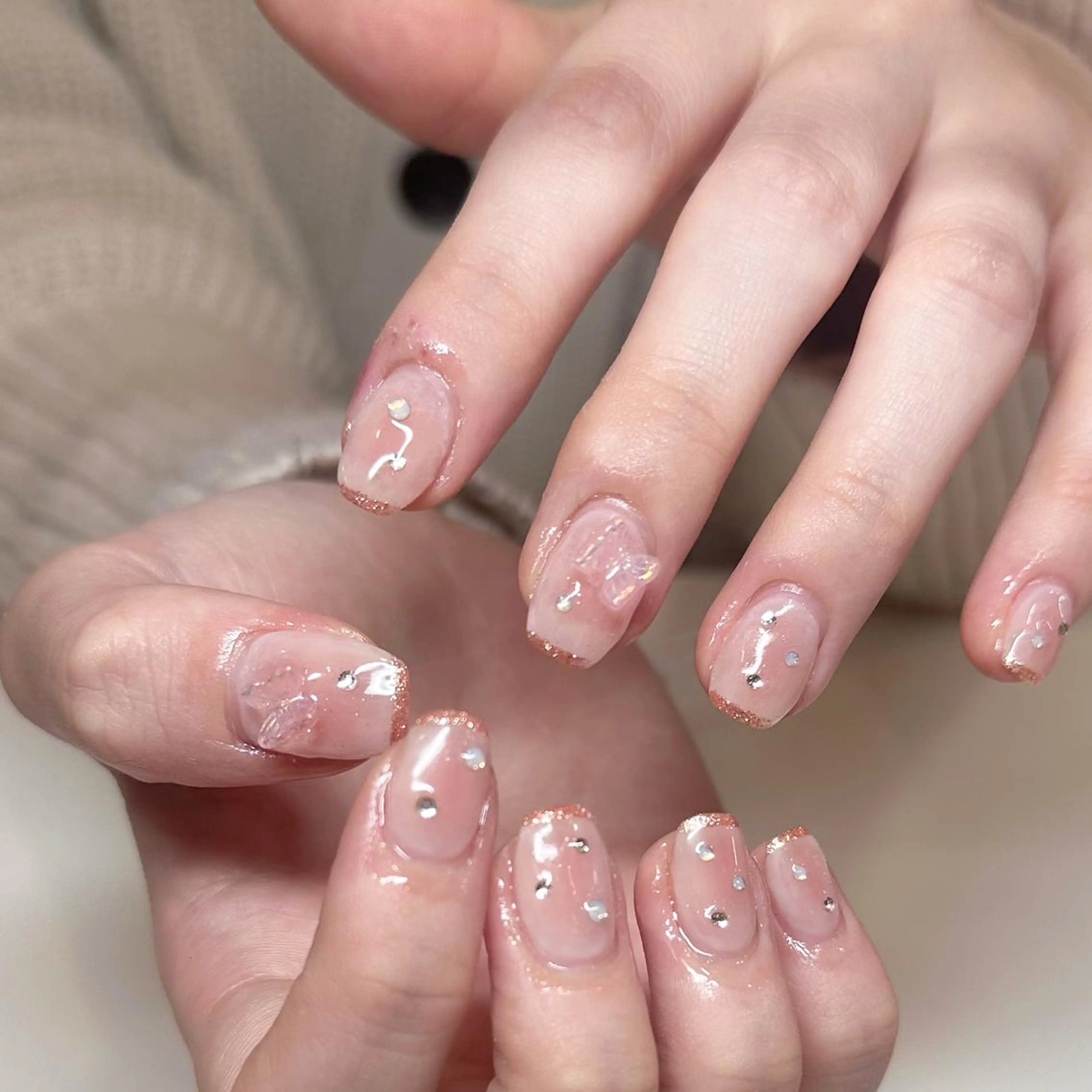 ネイル 𝕄𝕚𝕪𝕦🤍 自由が丘⌇パラジェルのネイルデザイン