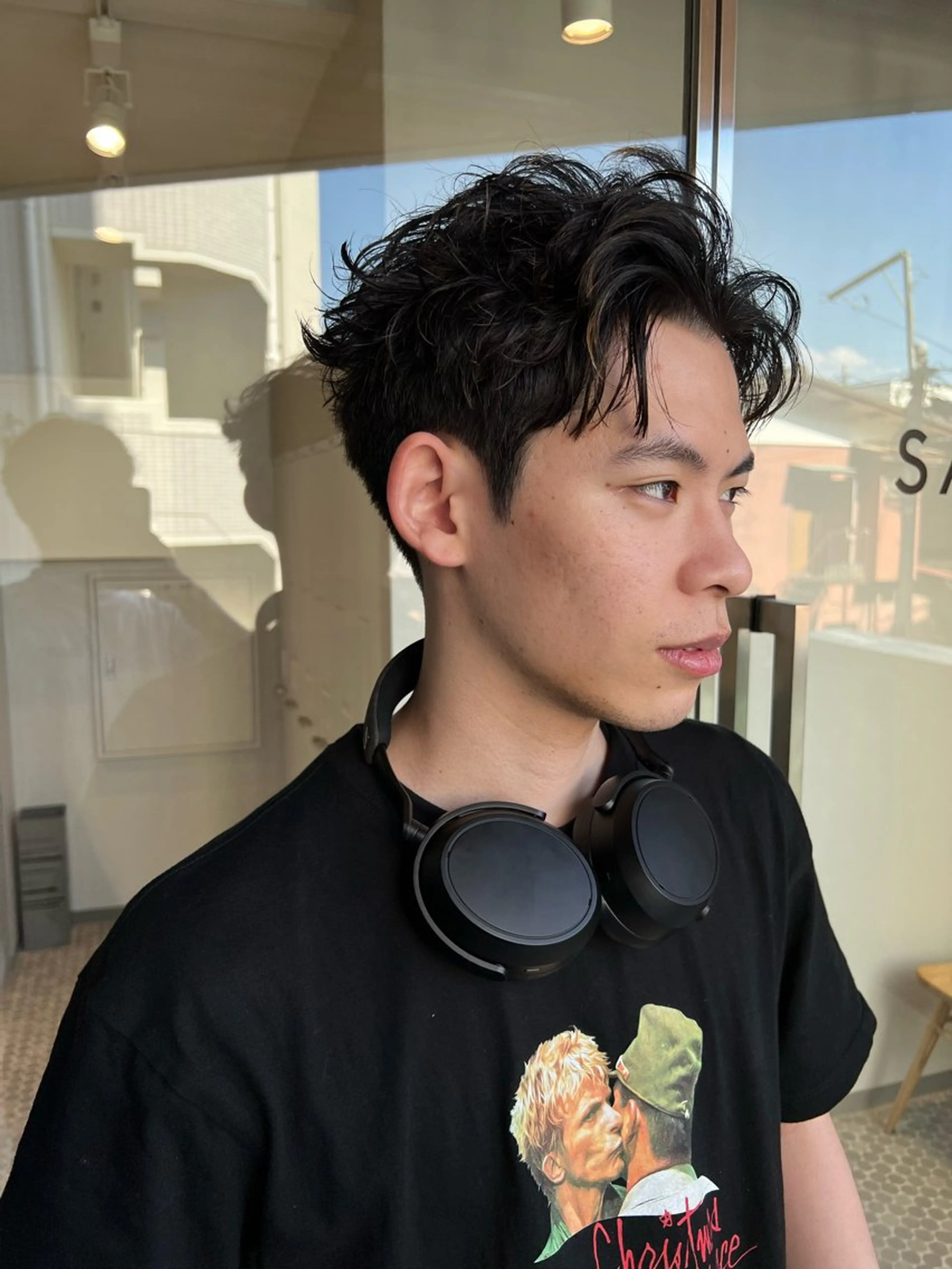 ショート パーマ メンズ ショートヘア 樋野 亮のヘアスタイル