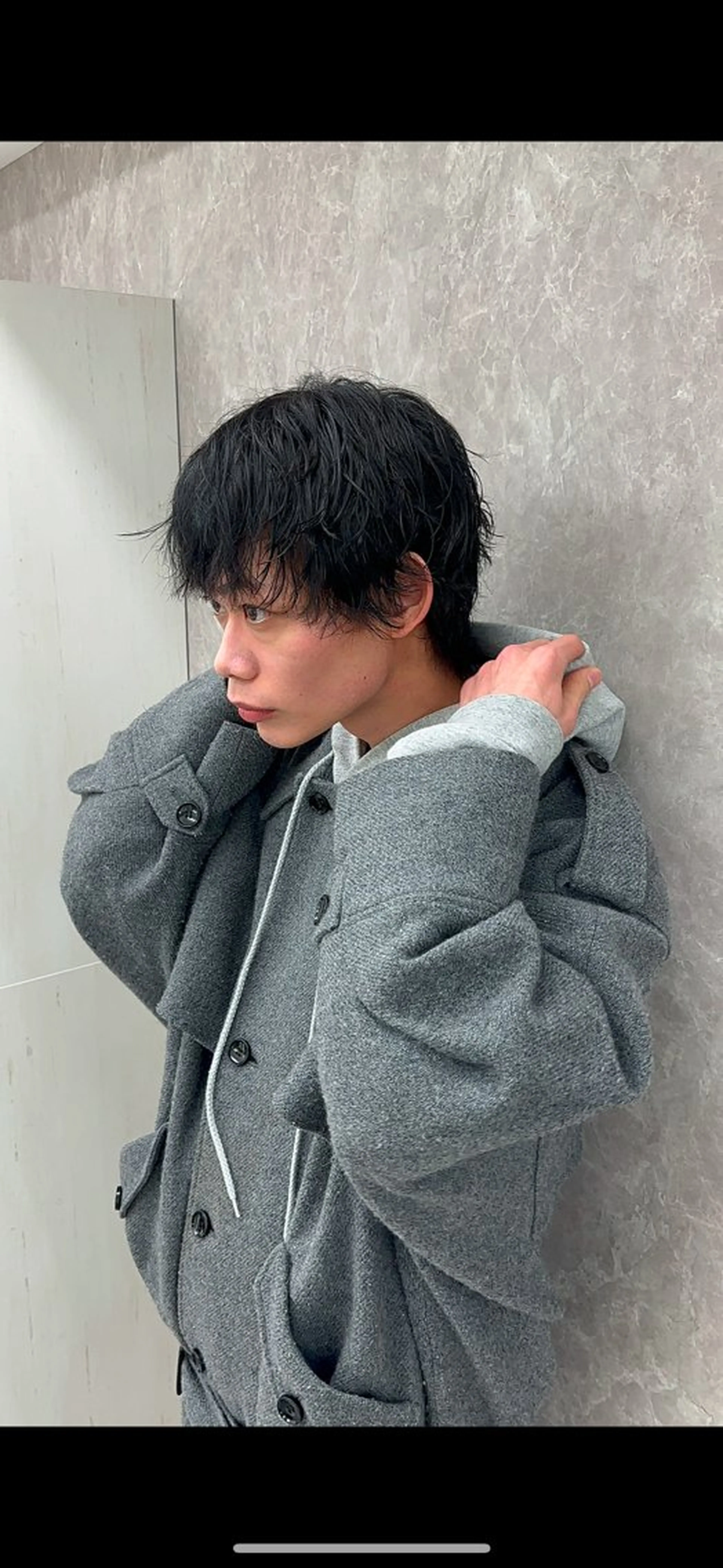 ショート パーマ メンズ 縮毛矯正/艶カラー /髪質改善/なんばのヘアスタイル