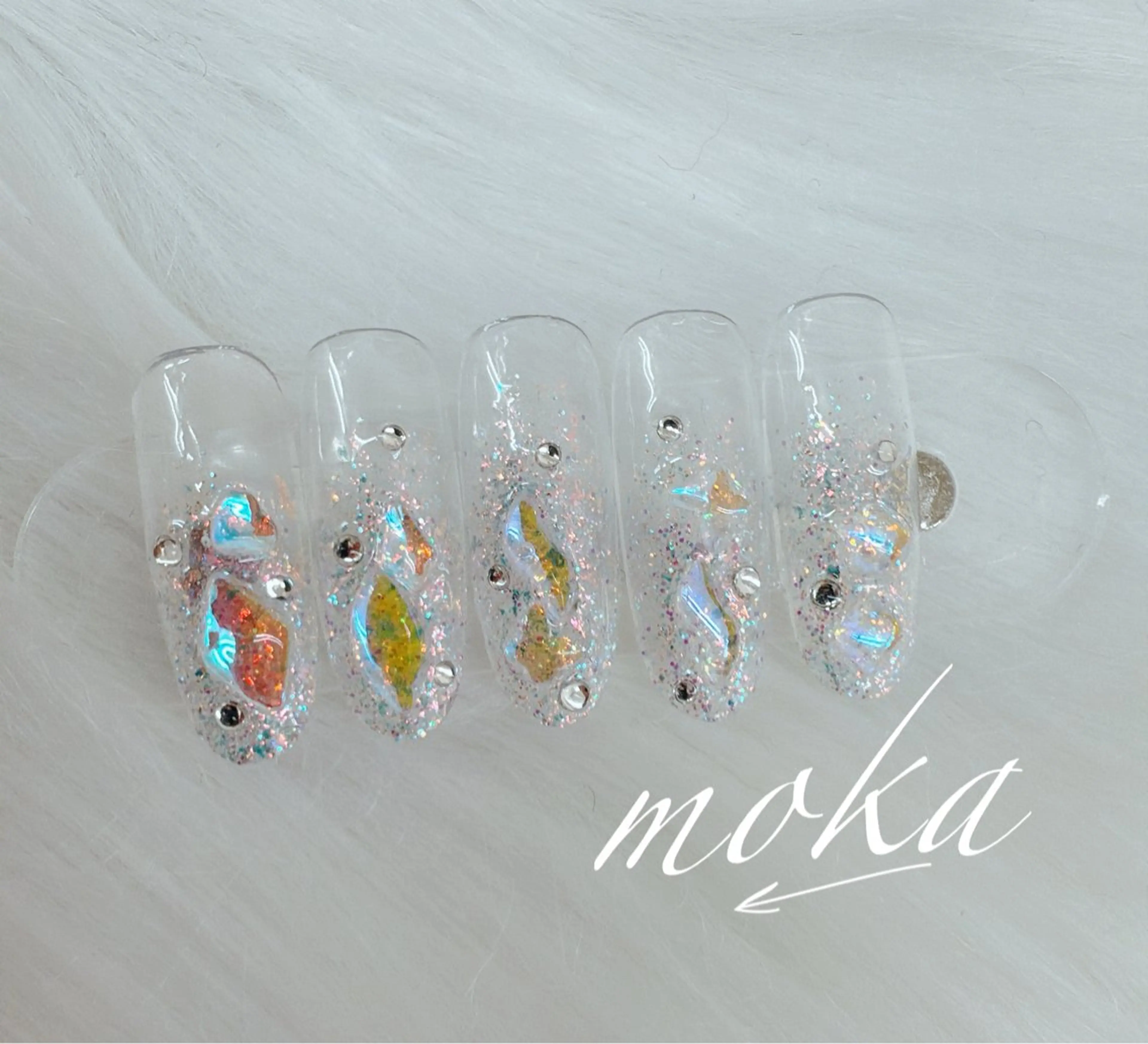 ネイル ハンドネイル ハンドケア 胡蝶蘭レディースサロ ンNailMOKAのネイルデザイン