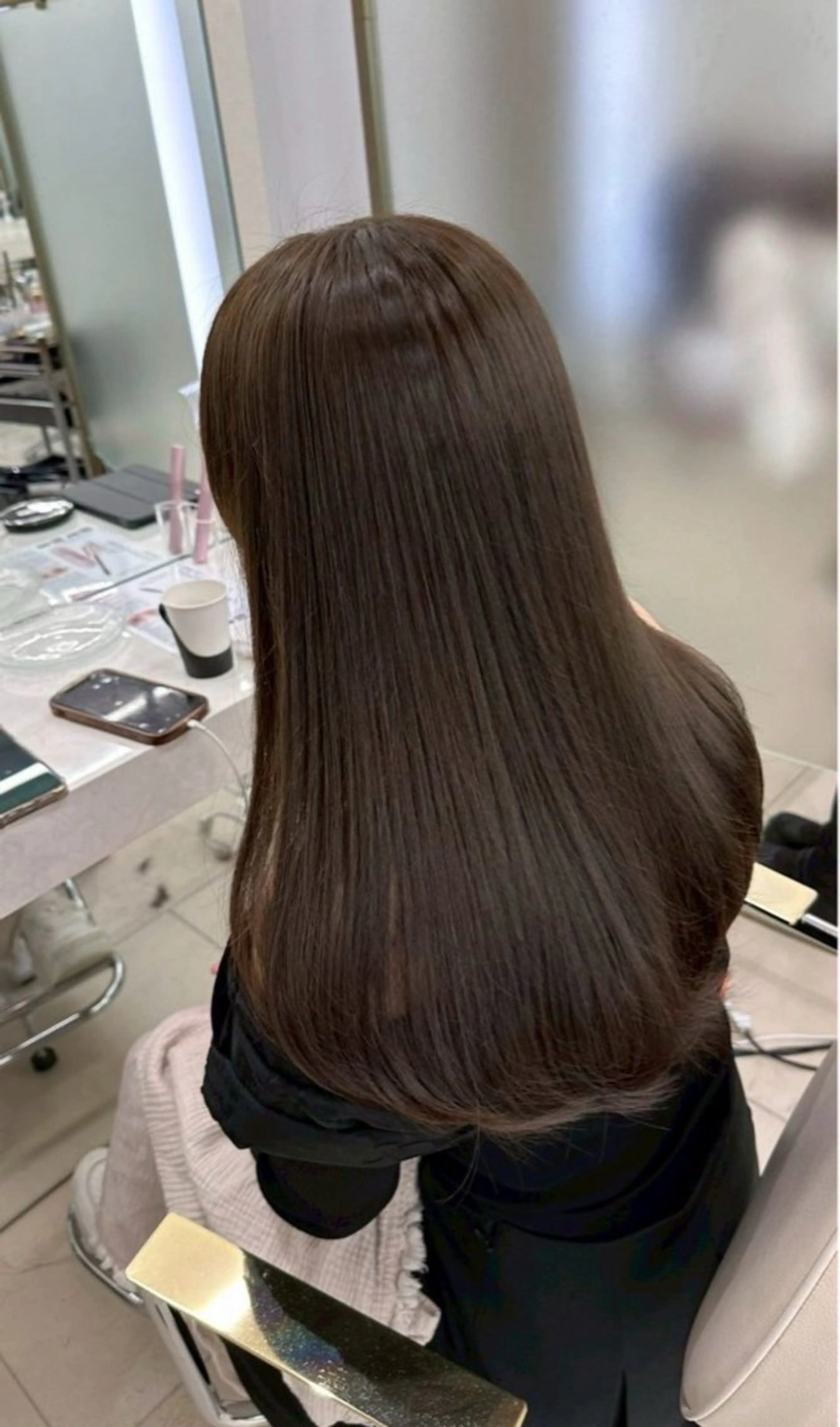 ロング ヘアカラー トリートメント オオタユウト🫧 圧倒的ツヤ髪🫧のヘアスタイル