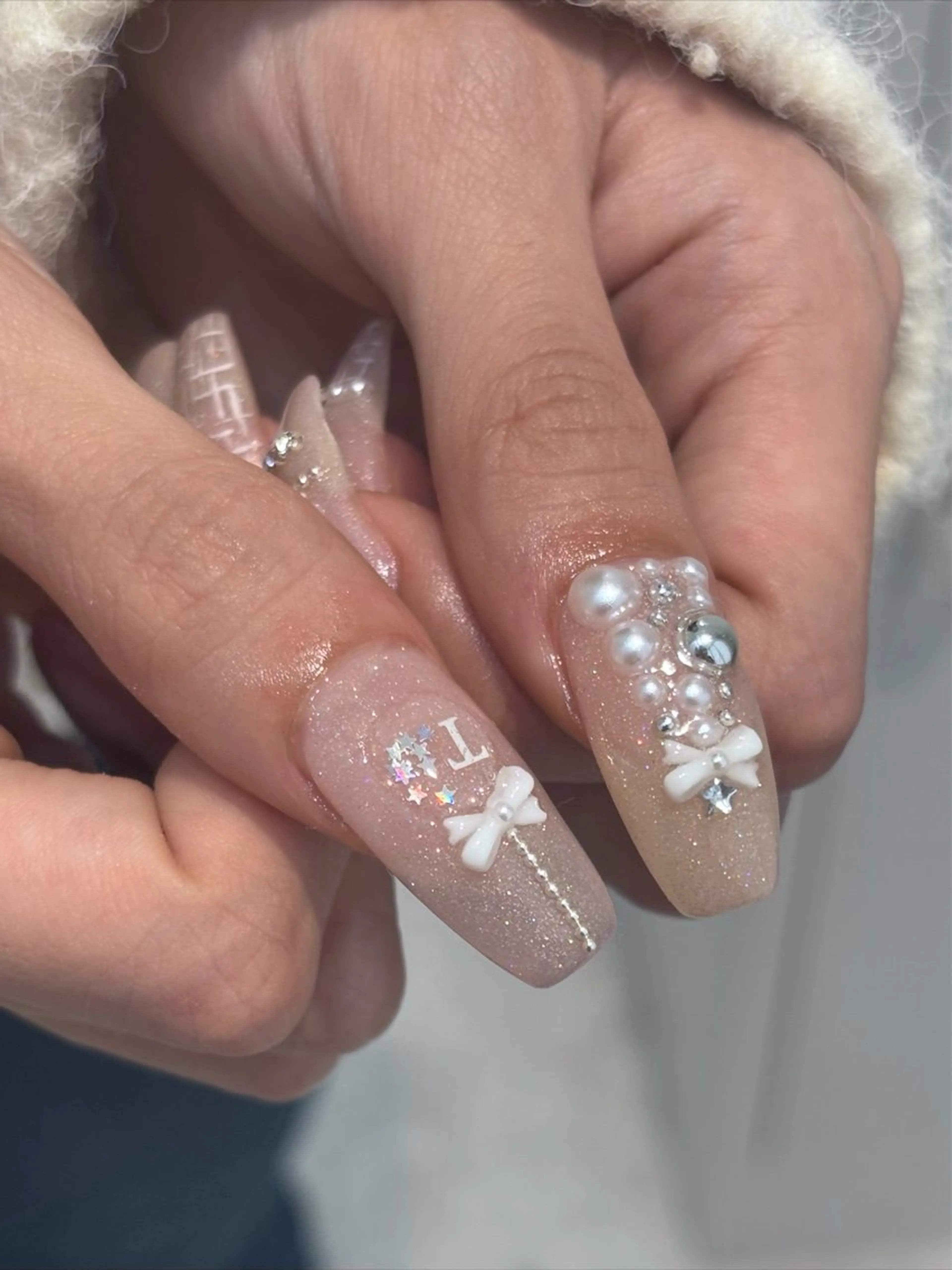 ネイル 冬ネイル クリスマス ハンドネイル 🩰ミキ/韓国♡ girlyネイル🩰のネイルデザイン