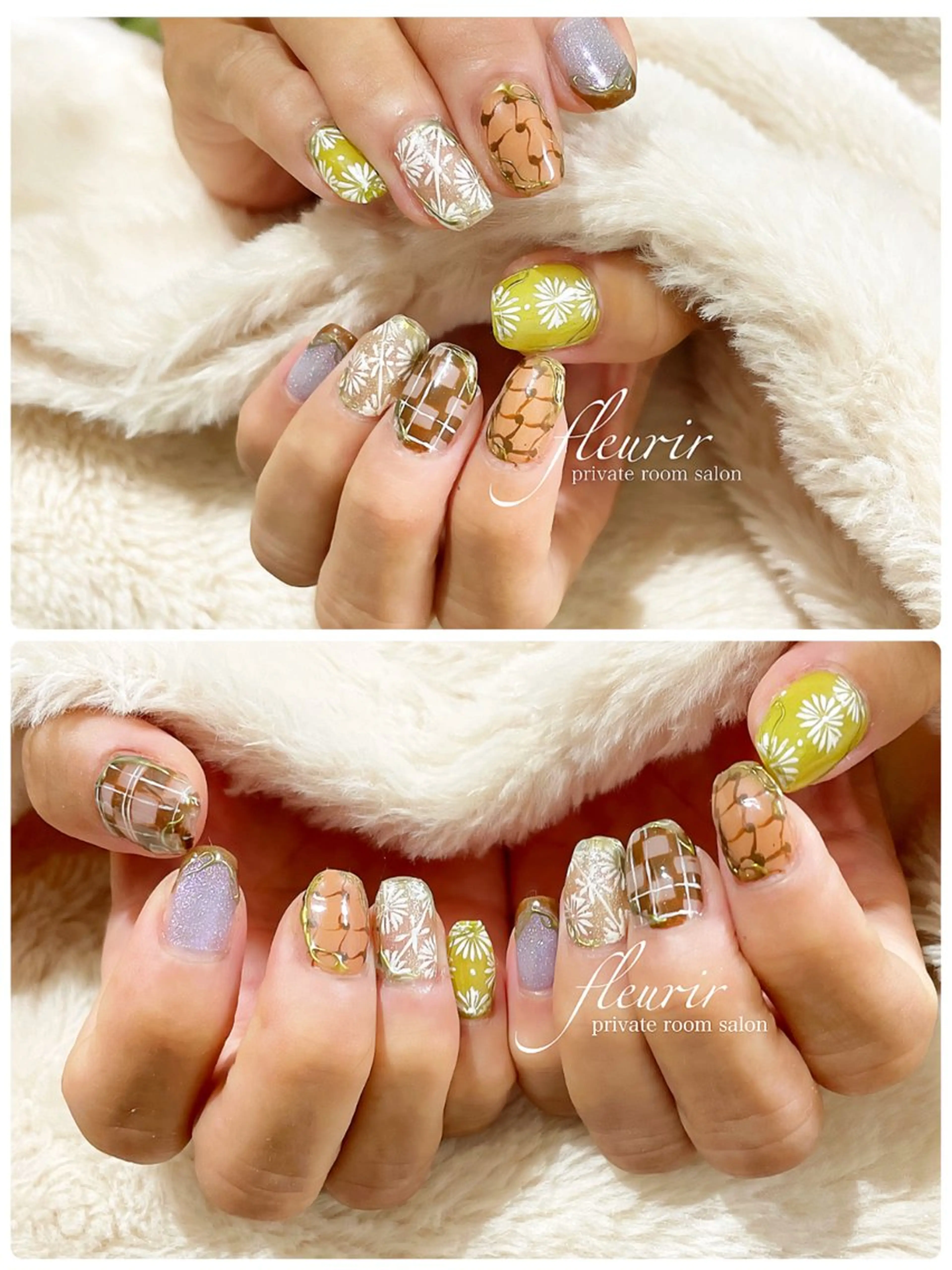 ネイル アートネイル フルリール 【プライベートサロンのネイルデザイン