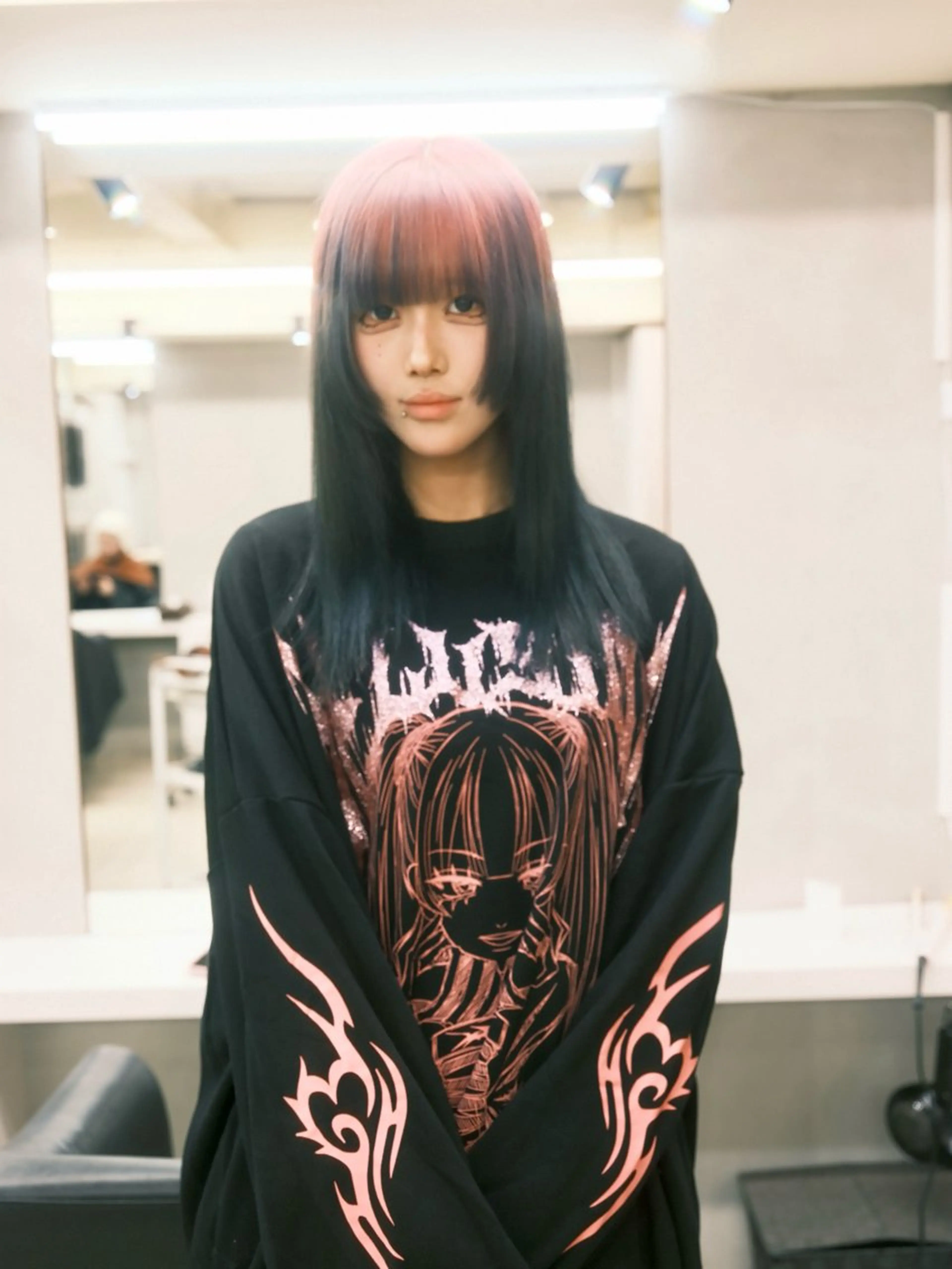 ミディアム カラー ヘアカラー トリートメント 個性爆弾💣 ダブルカラー/ゆかのヘアスタイル