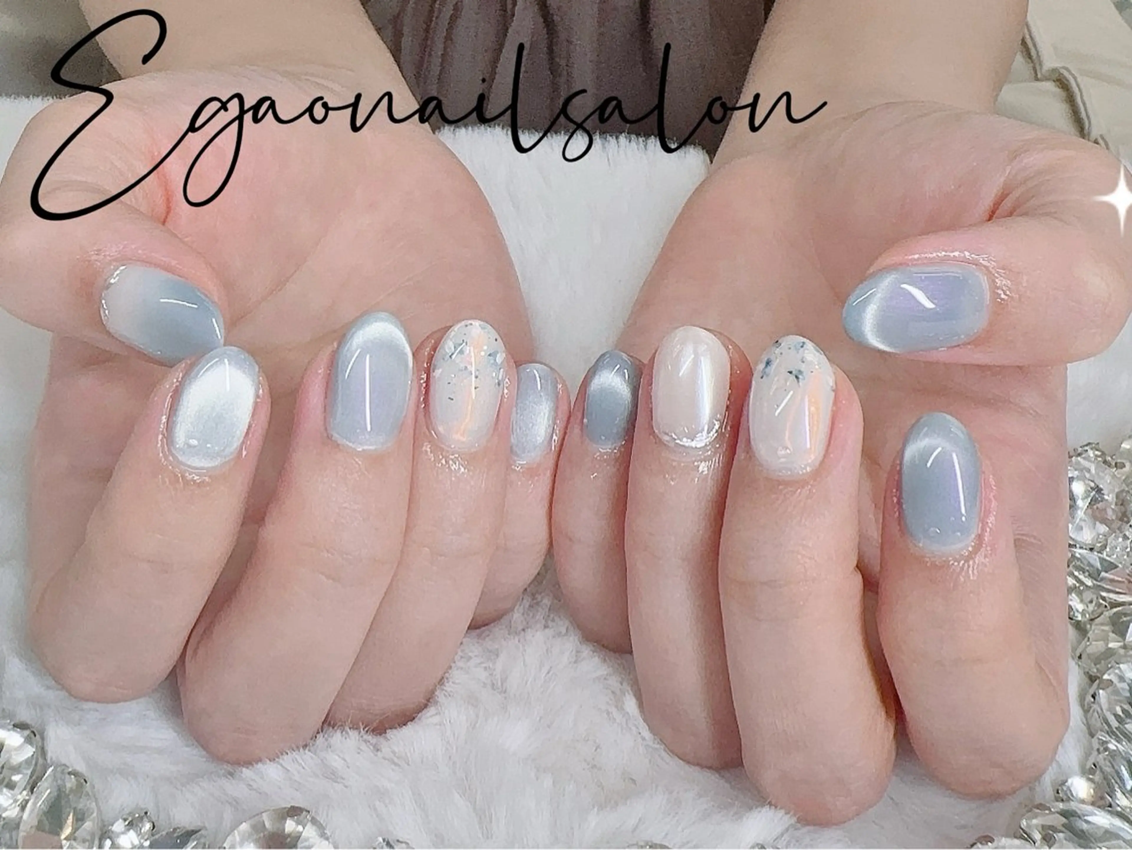 ネイル アートネイル フットネイル フレンチネイル ジェルネイル グラデーション Egao Nail Salonのネイルデザイン