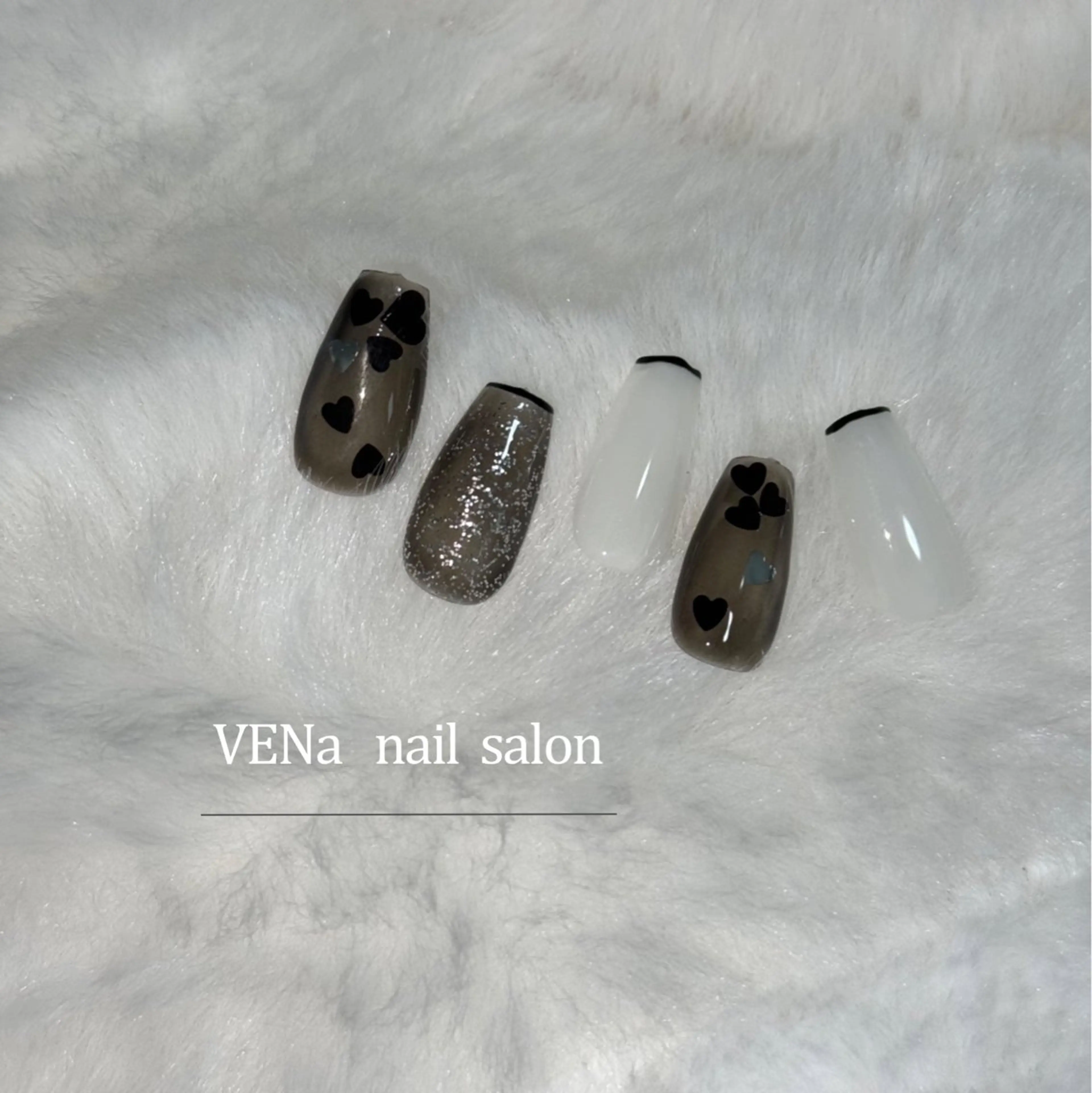 ネイル ハート バレンタイン VENa eye＆ nail salonのネイルデザイン