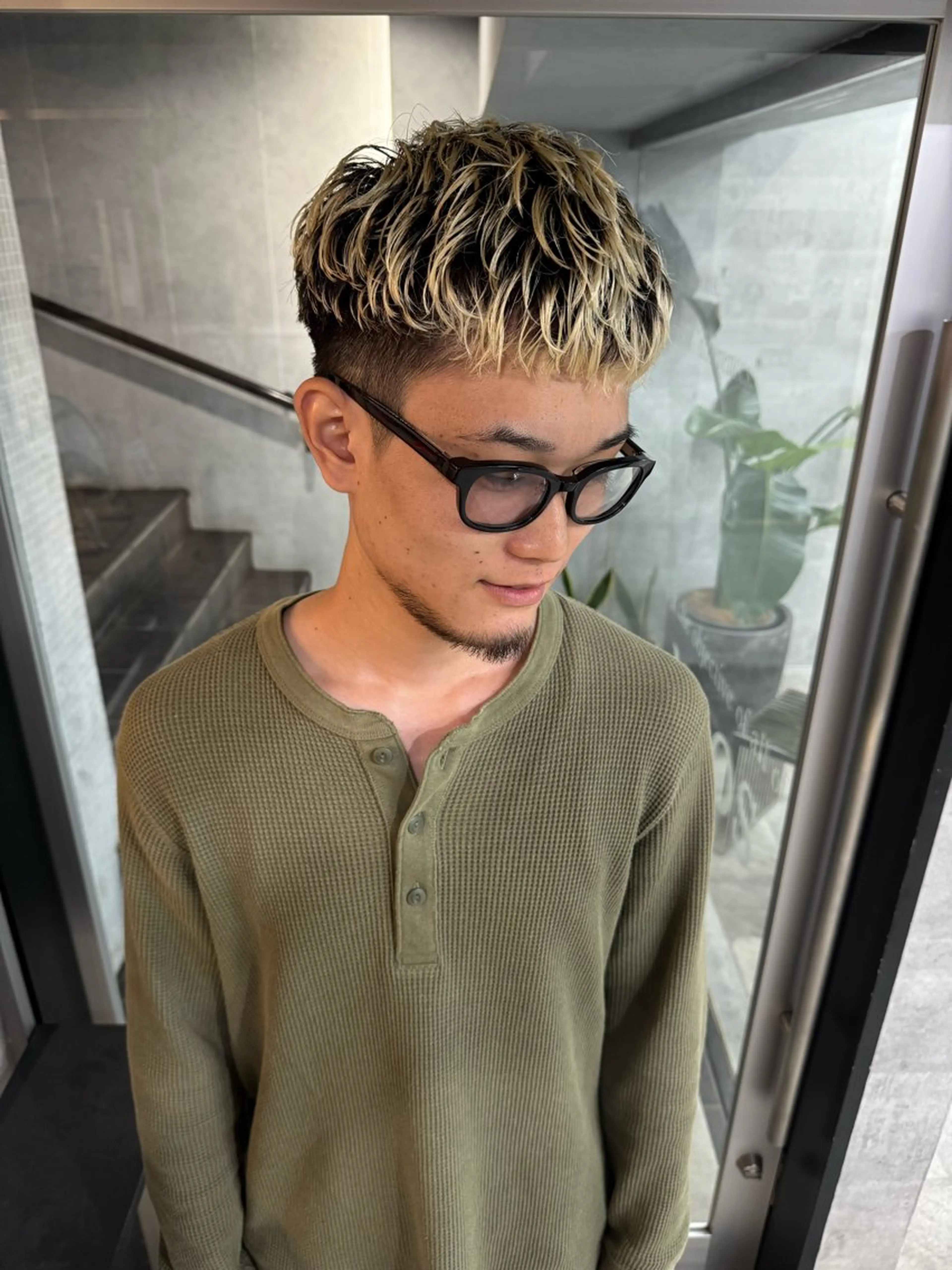 パーマ メンズ あなたのお悩み改善" You"💚❤️💛のヘアスタイル