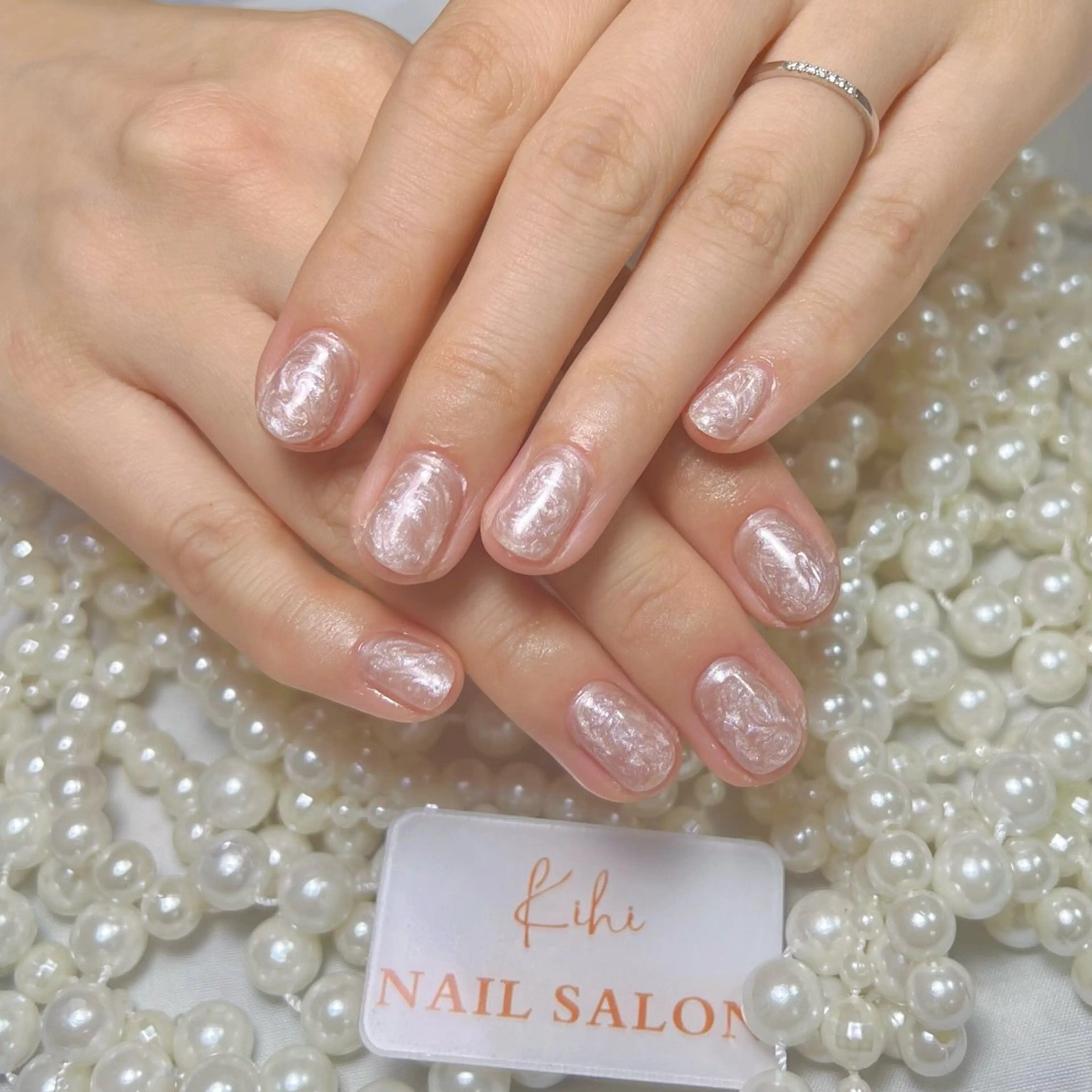 ネイル アートネイル フレンチネイル ジェルネイル グラデーション 韓国ネイル 村中 ハナのネイルデザイン