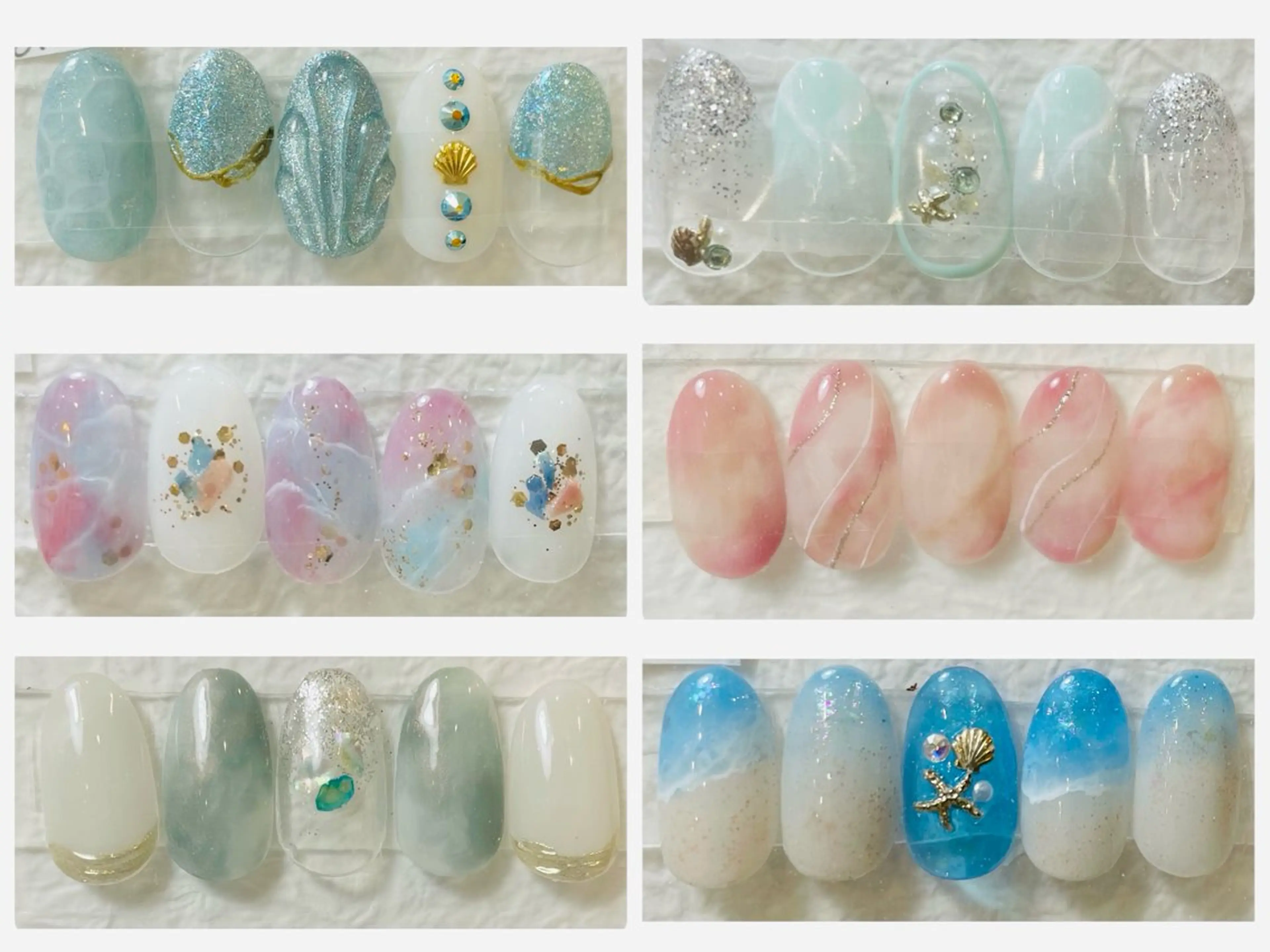 ハンドネイル🏝️サンプルデザイン(オフ込み)の写真