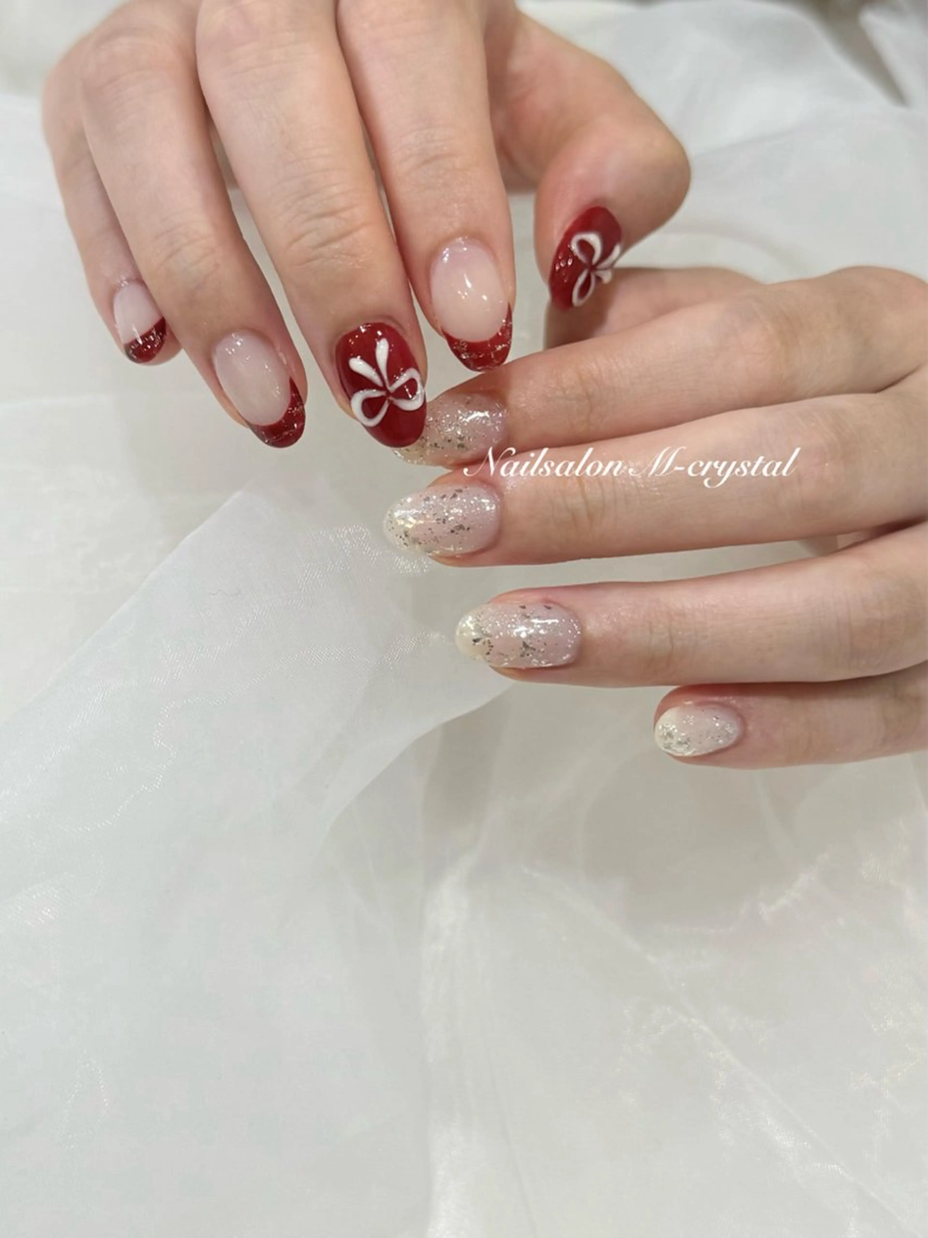 ミディアム Nailsalon M-crystalのネイルデザイン