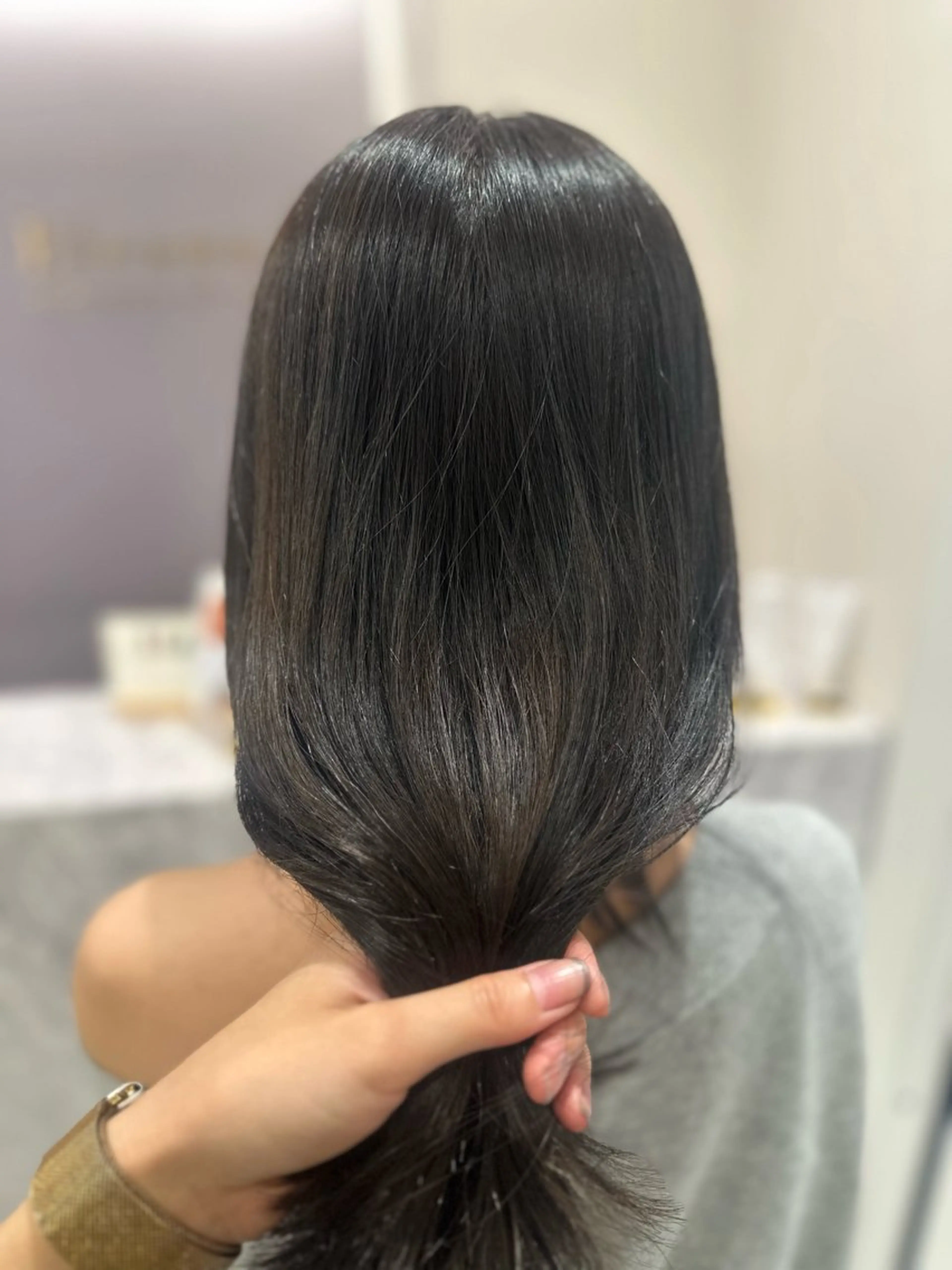 ロング カラー カット ヘアカラー トリートメント 韓国レイヤー✨ yasuko銀座のヘアスタイル