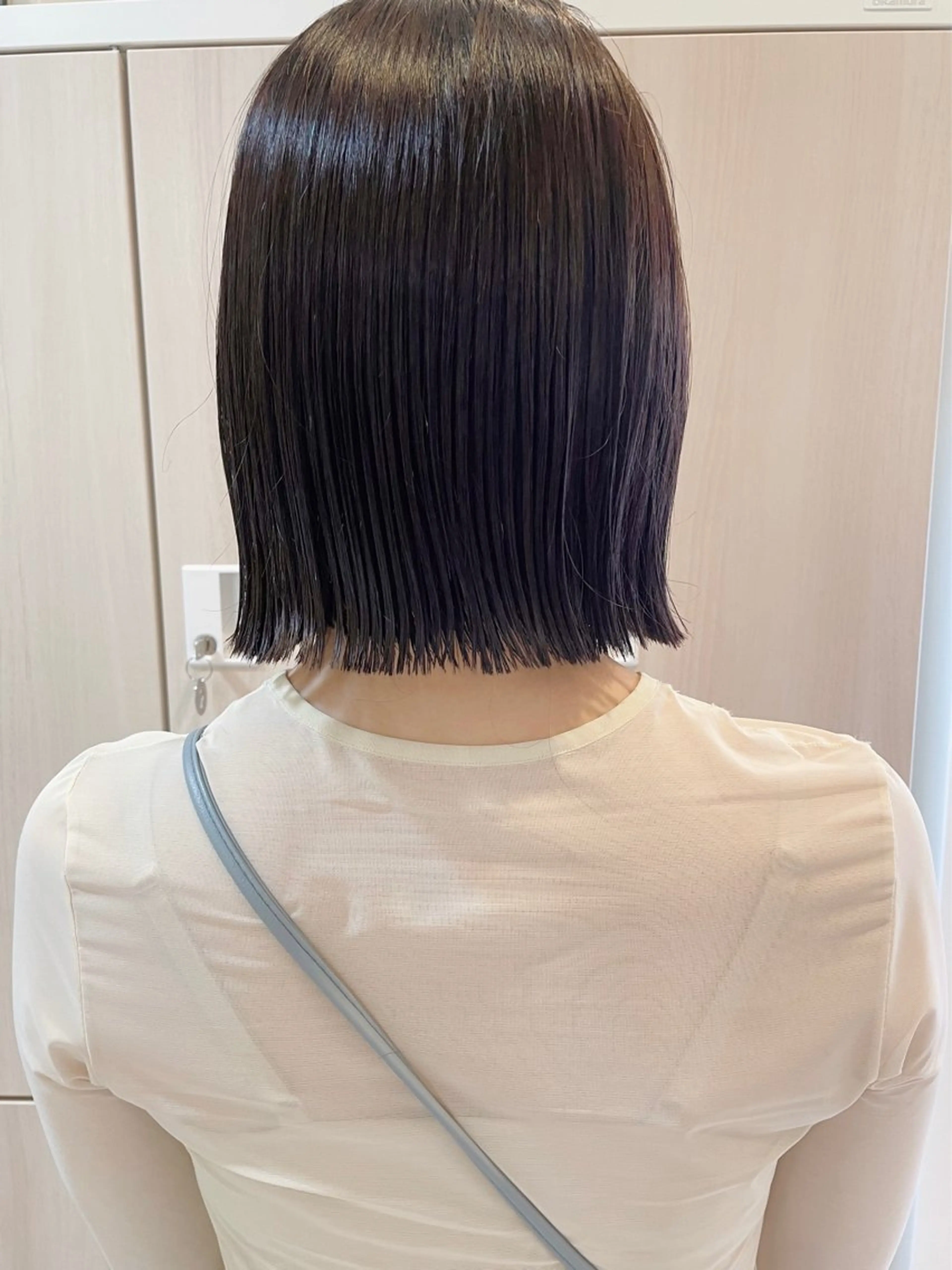 ミディアム 切りっぱなしボブ ボブ カット ヘアカラー 【ボブ/個室サロン】 癒し空間mimuraのヘアスタイル