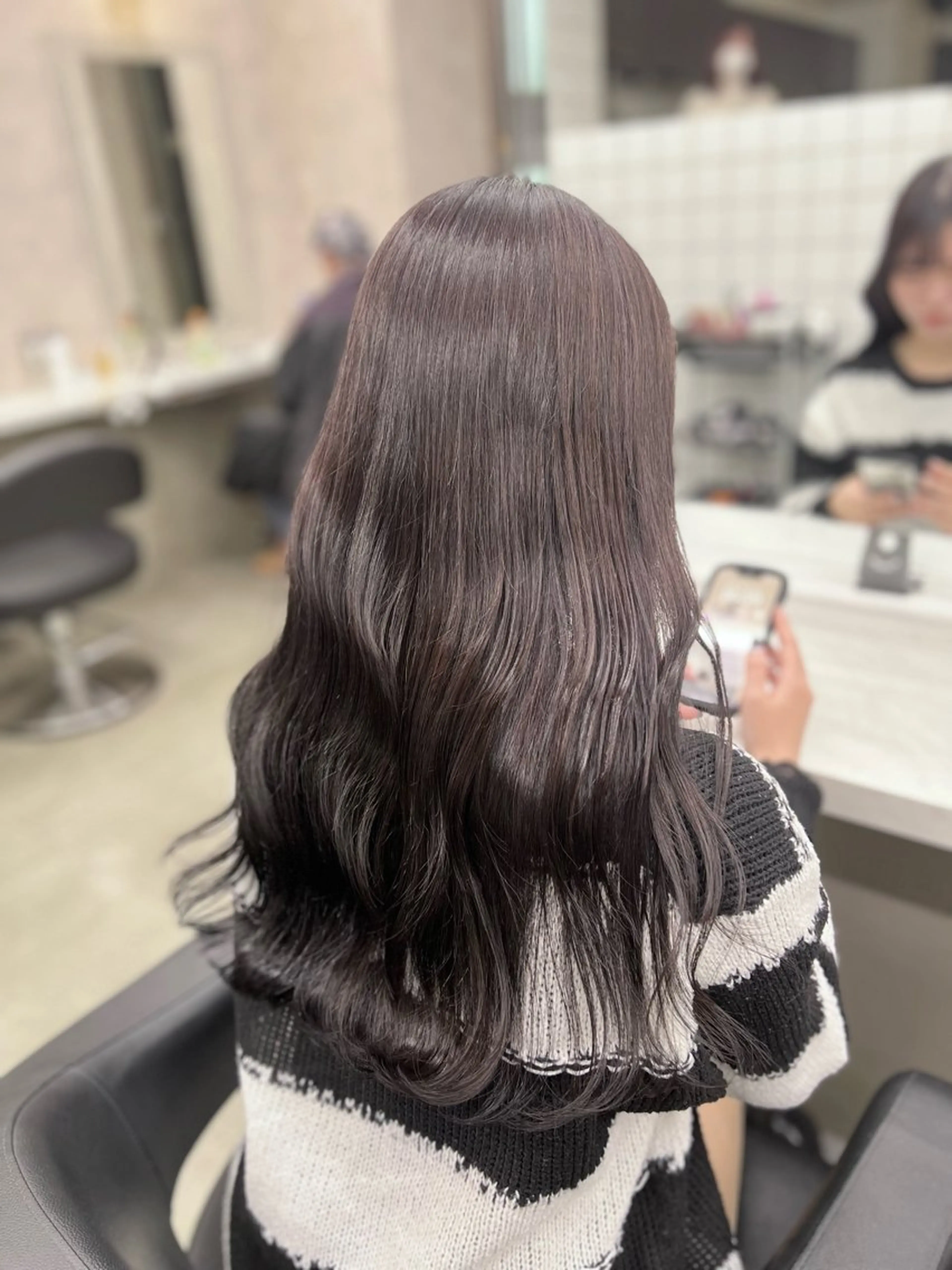 ロング カラー カット ヘアカラー トリートメント 韓国レイヤーカット /REIのヘアスタイル