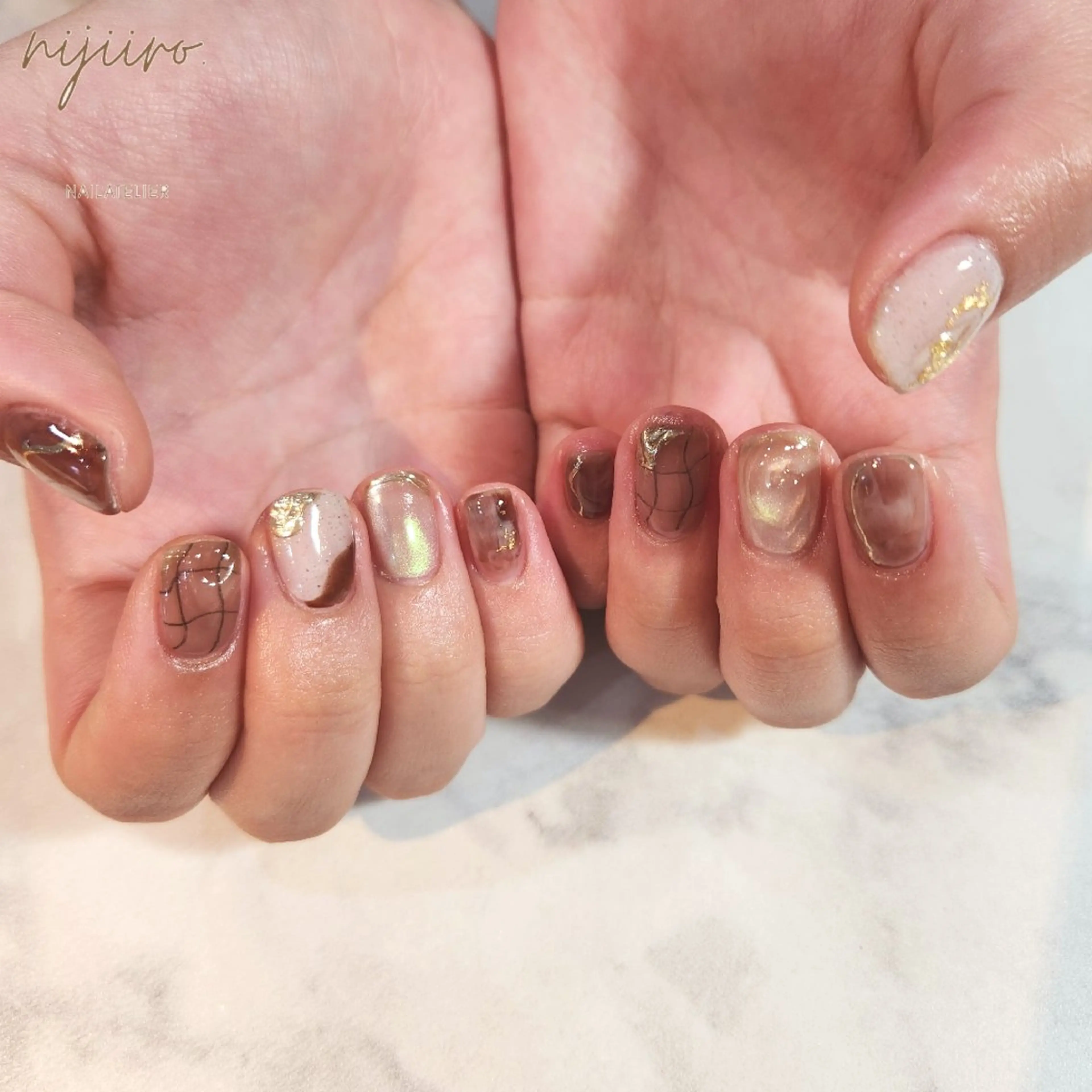 ネイル ハンドネイル nailatelier nijiiro.所属・nijiiro🌈 サトウのネイルデザイン