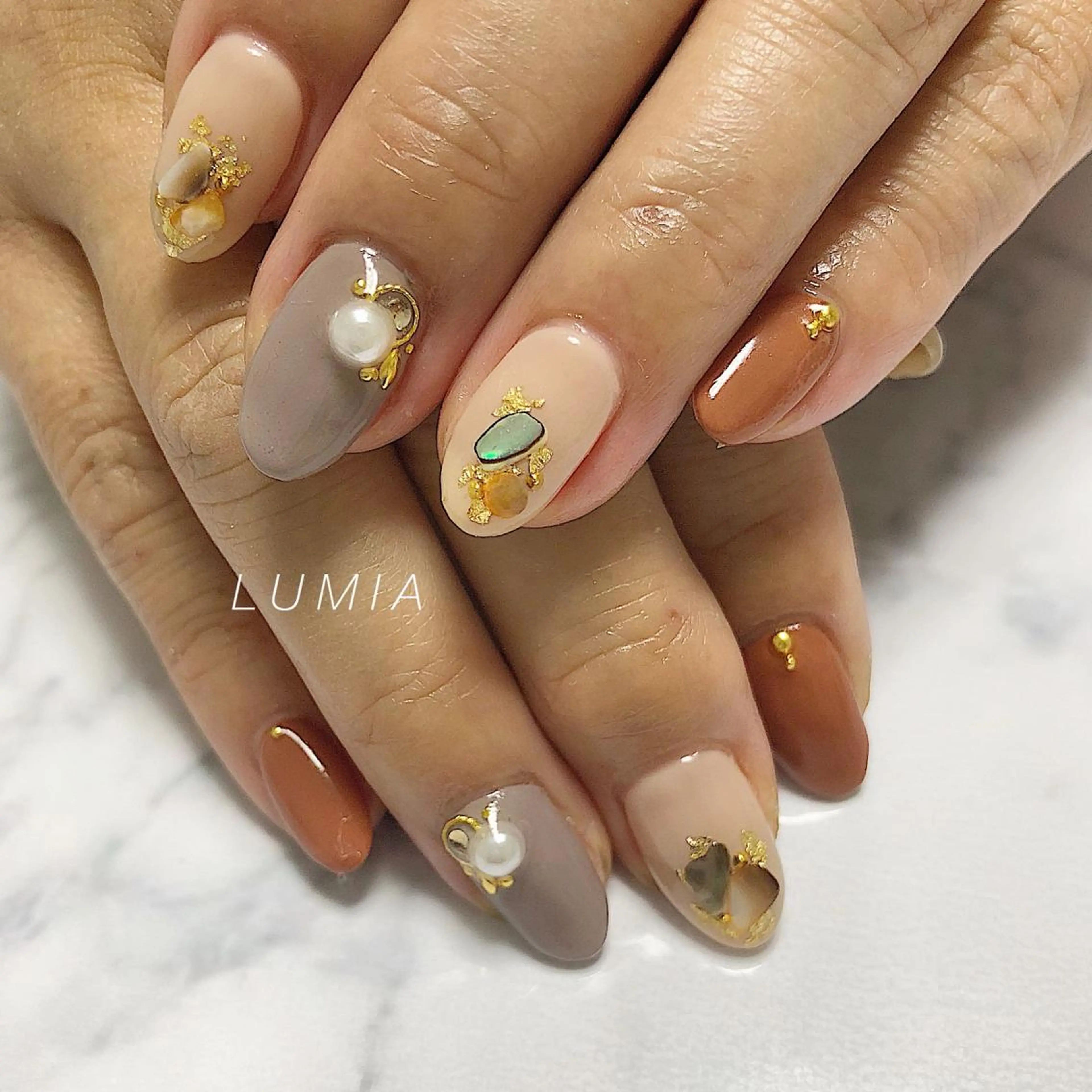 ネイル nail&eyelash Rine所属・Rine 放出 (リネ)のネイルデザイン