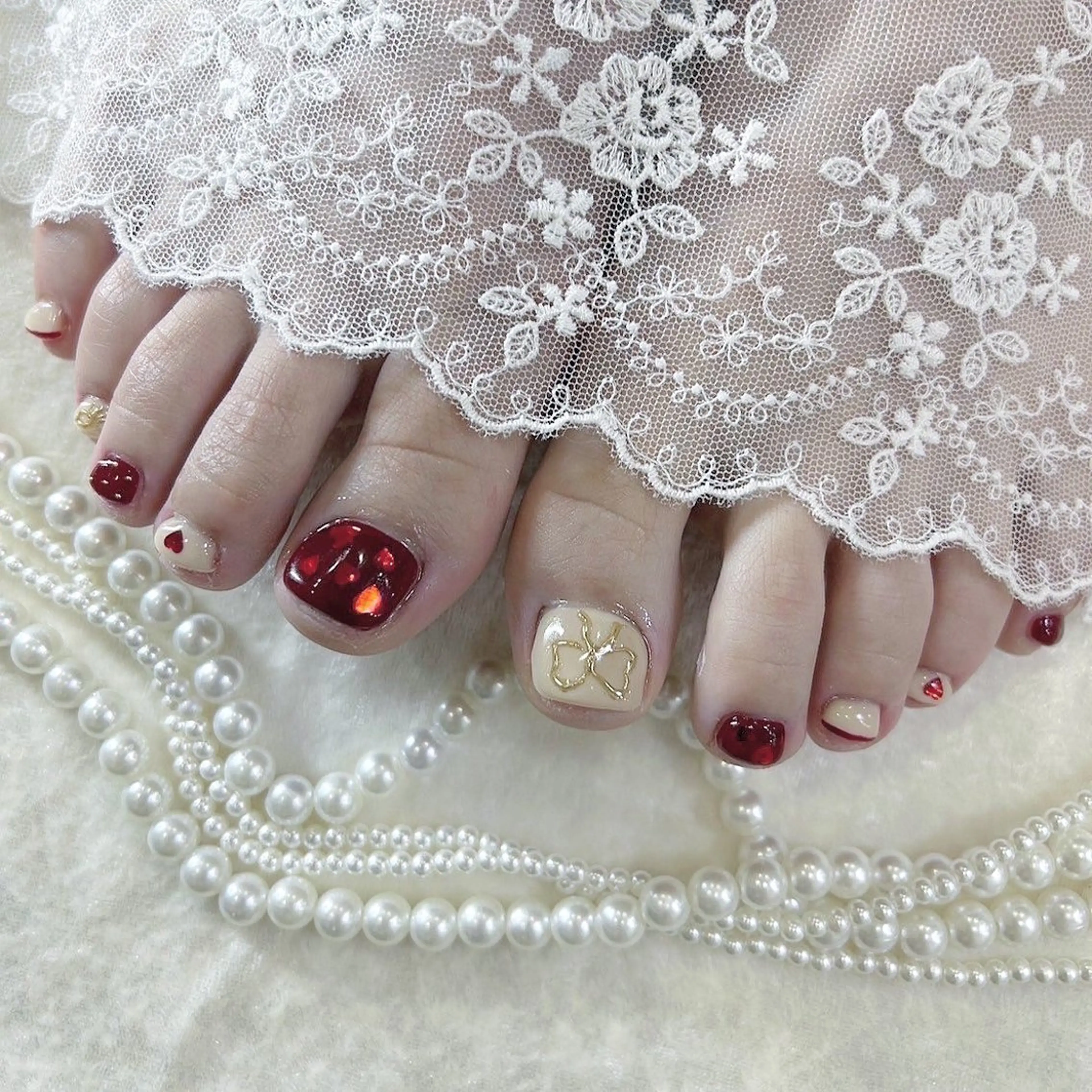 ネイル フットネイル Maya 🧊🫧‪のネイルデザイン