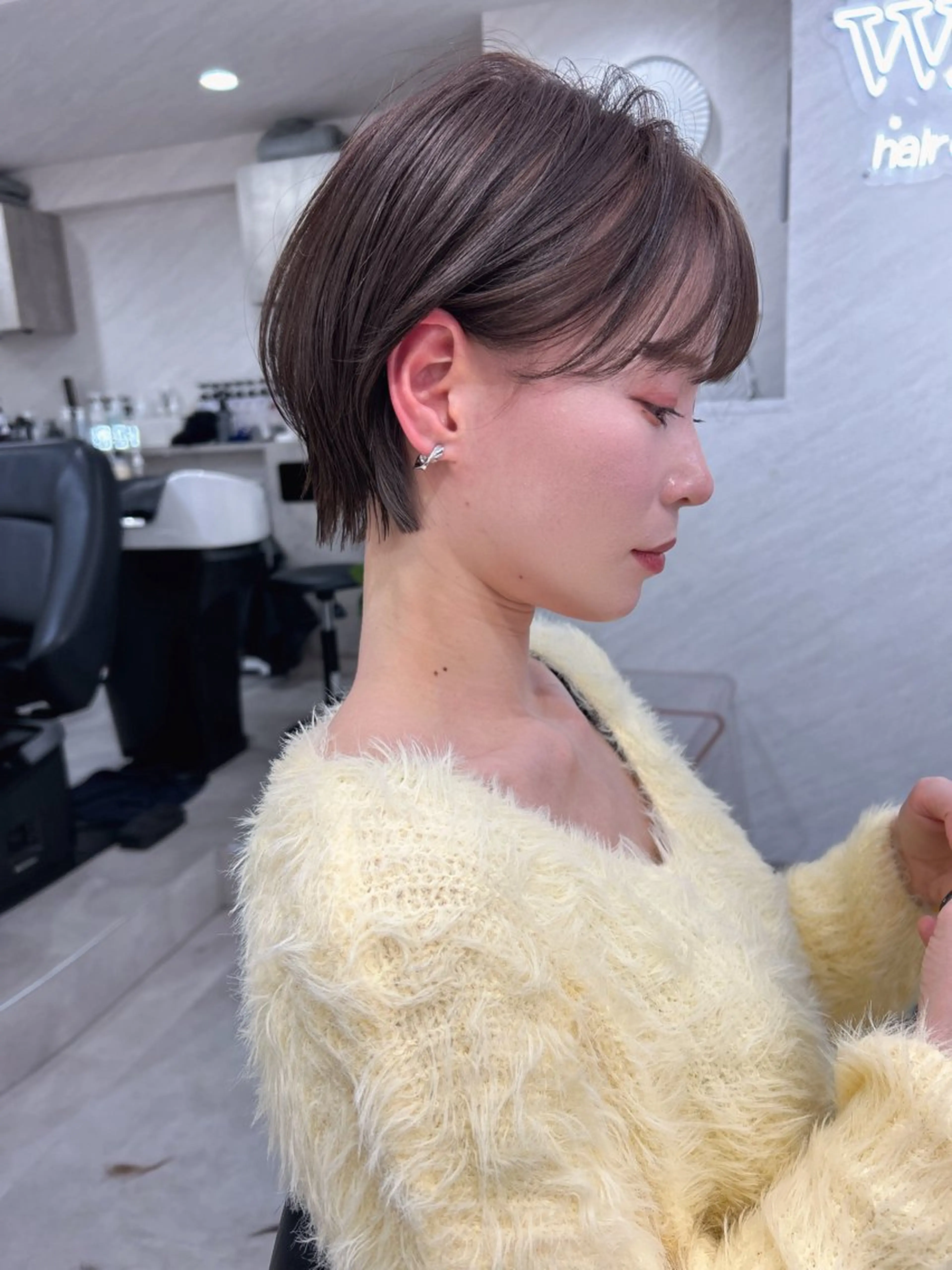 ショート カラー カット ヘアカラー トリートメント 髪質改善will hairdesignのヘアスタイル