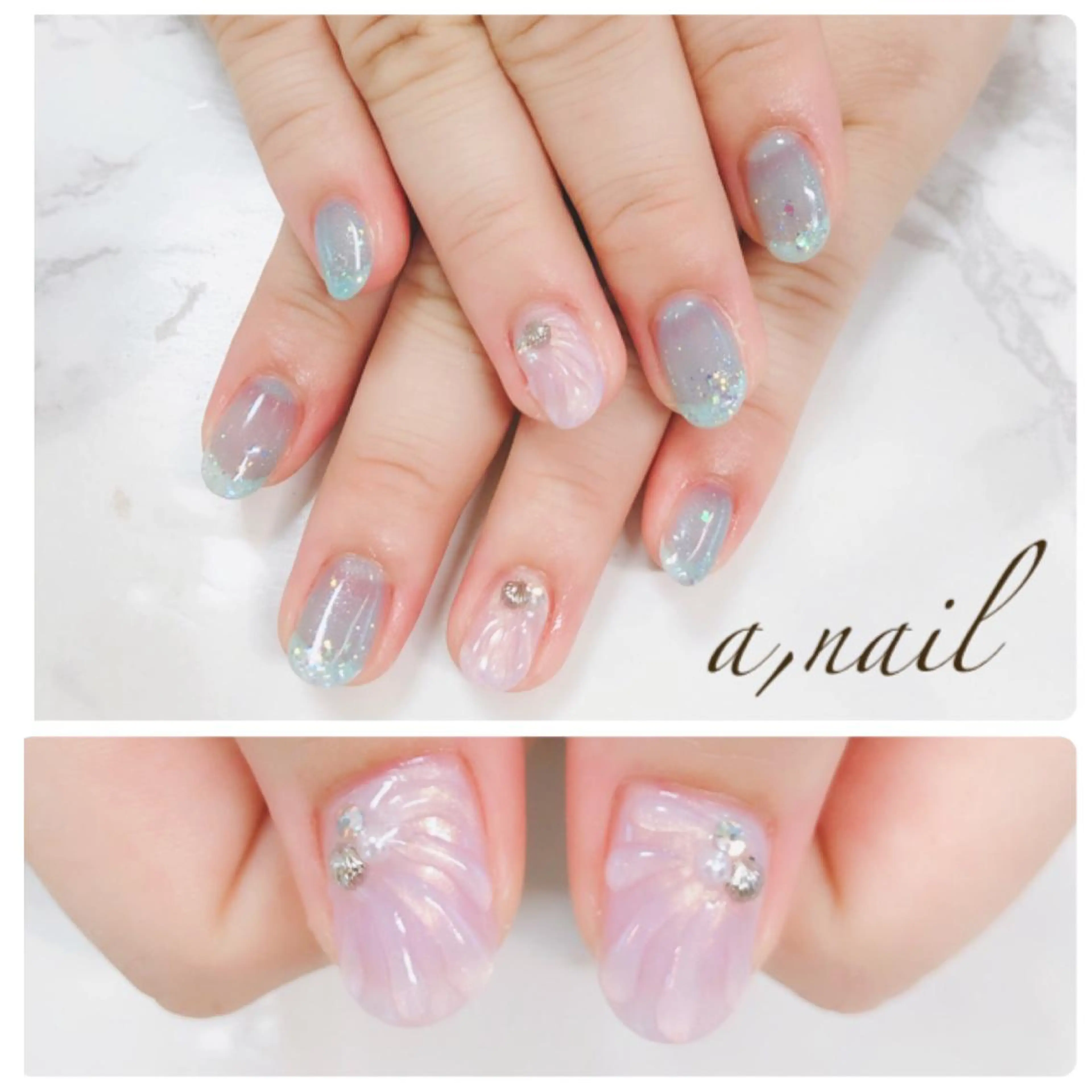 ネイル フットネイル ジェルネイル グラデーション オフィスネイル ワンカラーネイル ハンドネイル ネイルサロン エーネイルのネイルデザイン