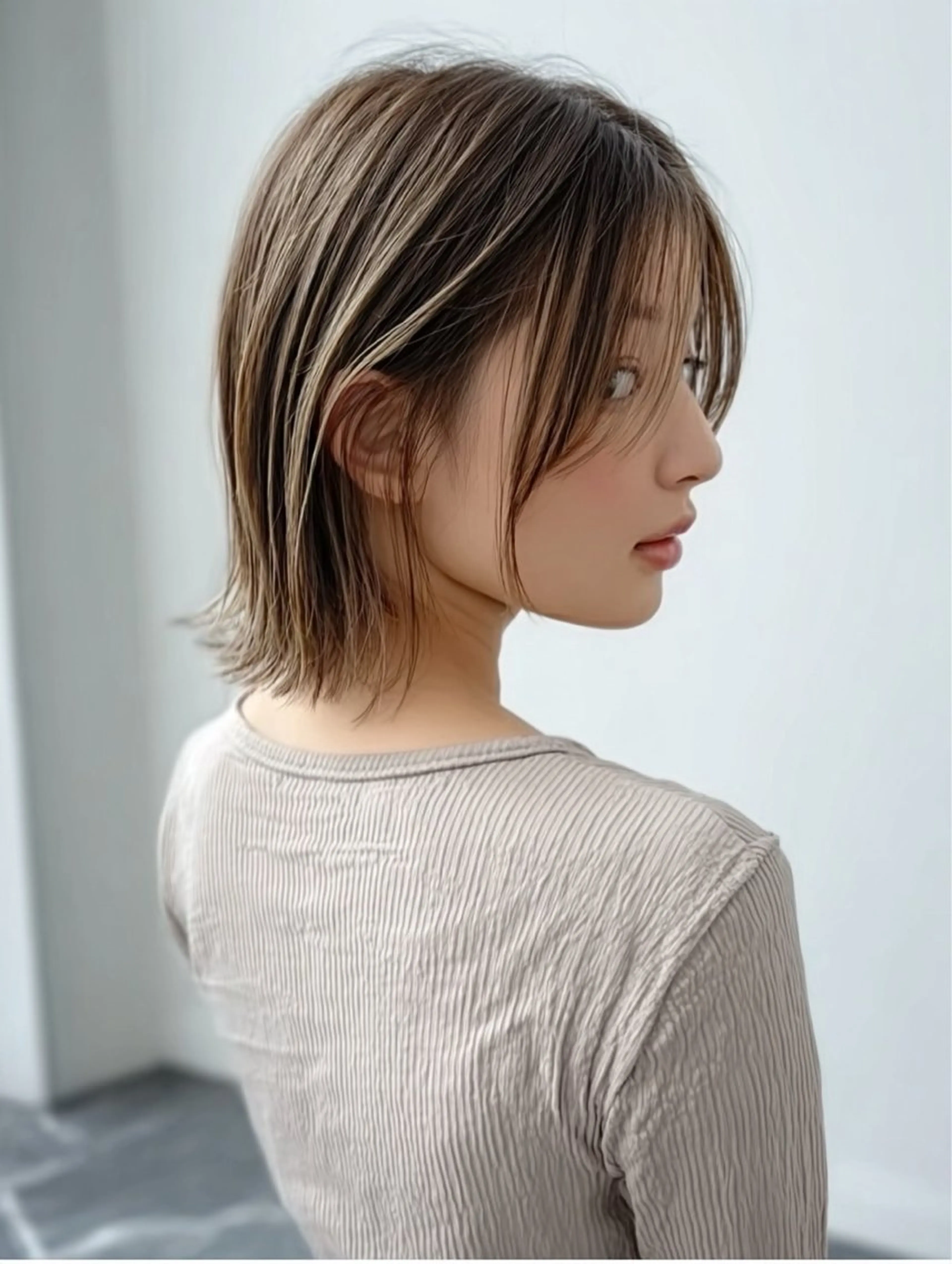 ミディアム カラー 美髪✨艶髪✨佐藤 万倫💞⭐️のヘアスタイル