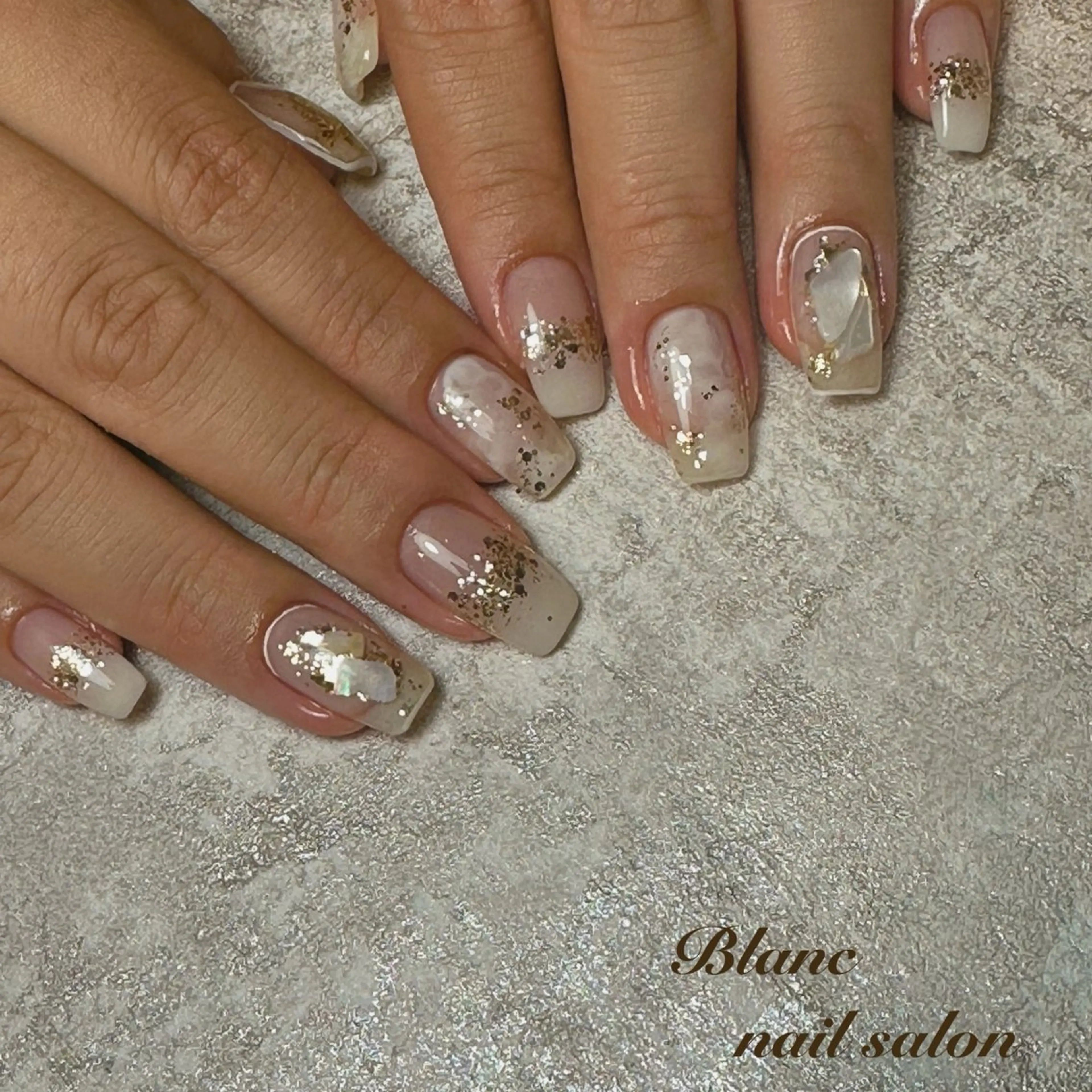 ネイル ニュアンスネイル Blanc ブランのネイルデザイン