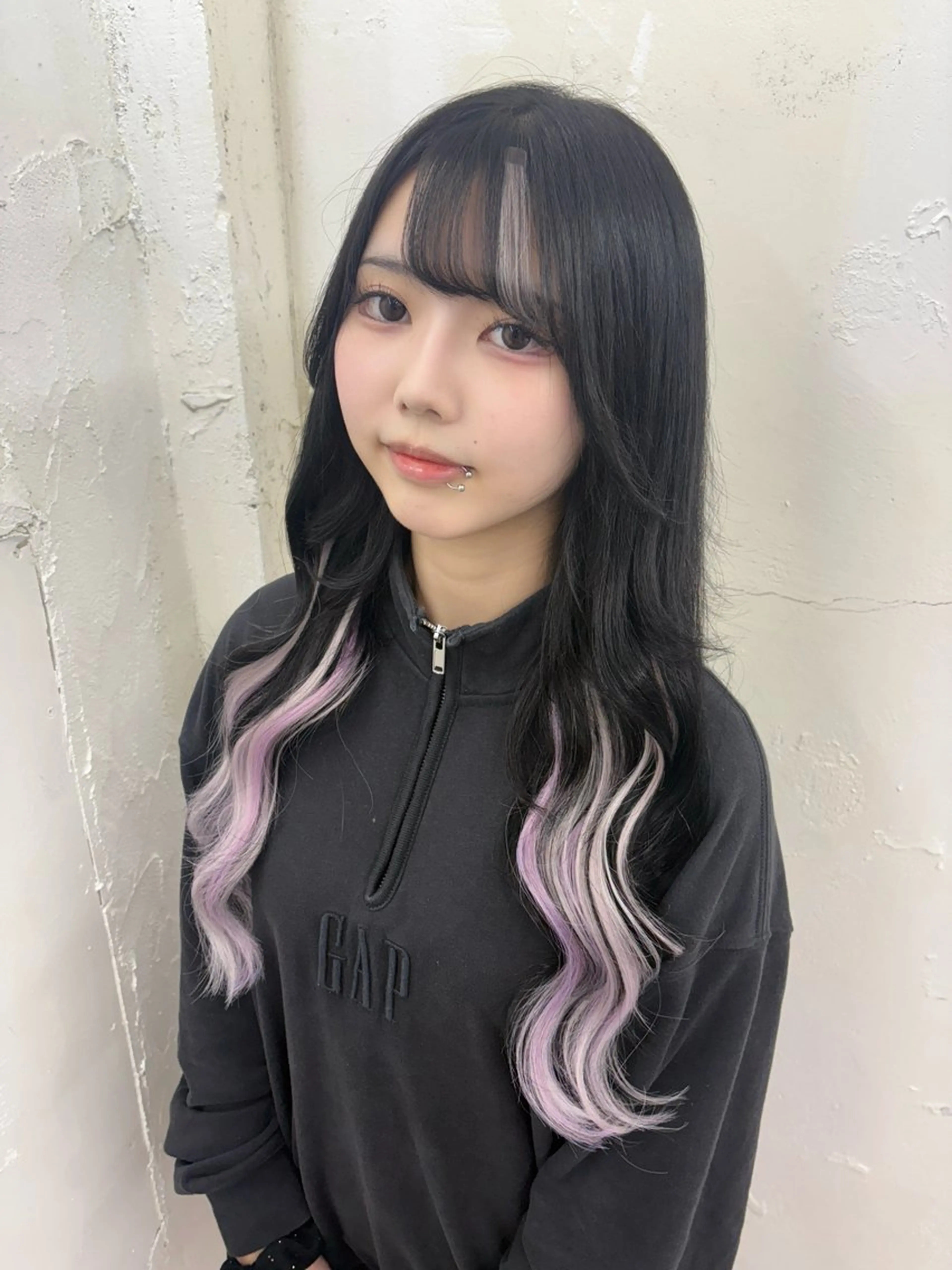 ロング アッシュ エクステ エクステ 🫧miyu/カラー エクステ難波🐇ྀིのヘアスタイル