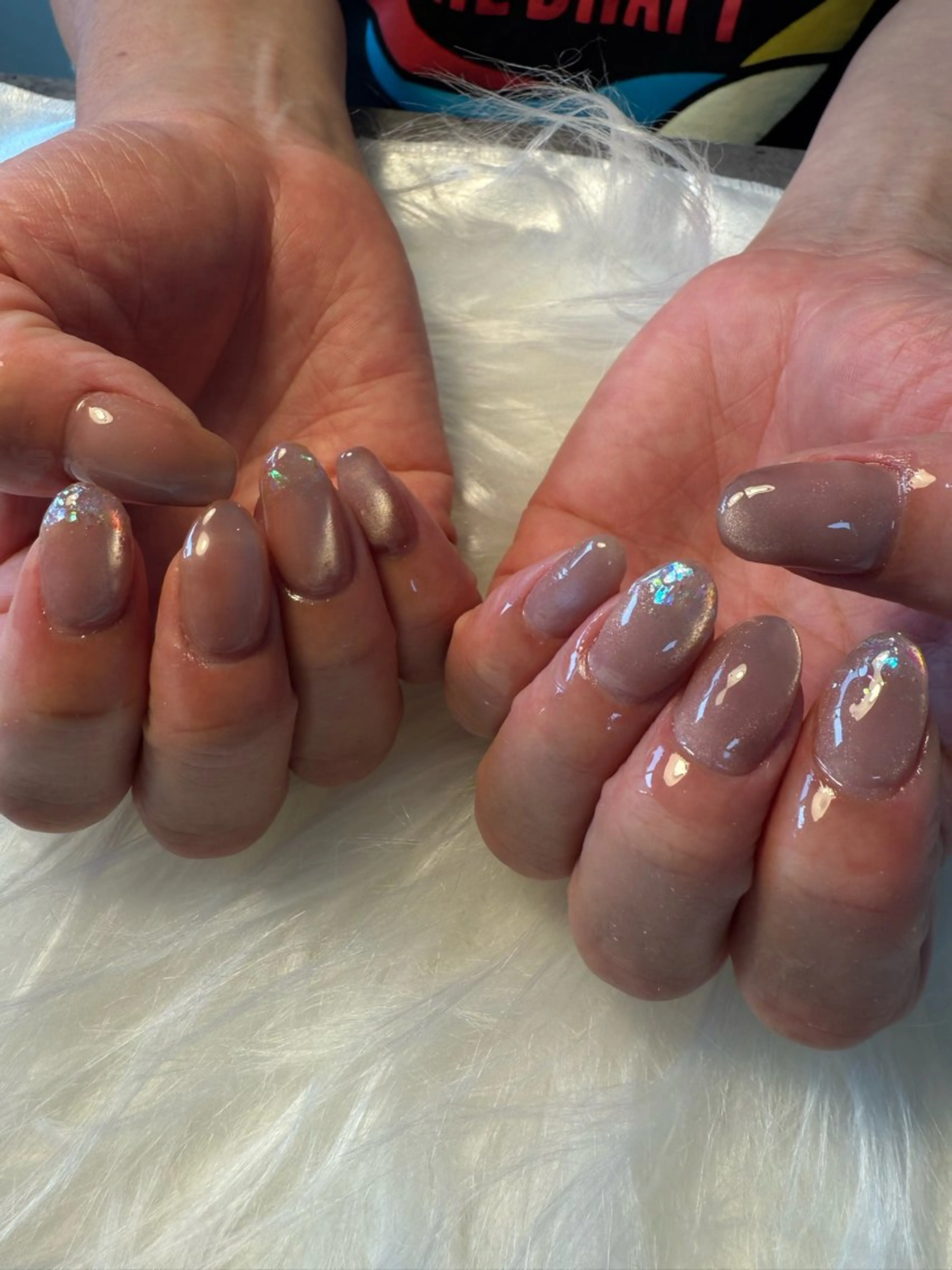 ネイル 長さ出し ジェルネイル キラキラネイル マグネットネイル ニュアンスネイル nail salon Estelleのネイルデザイン