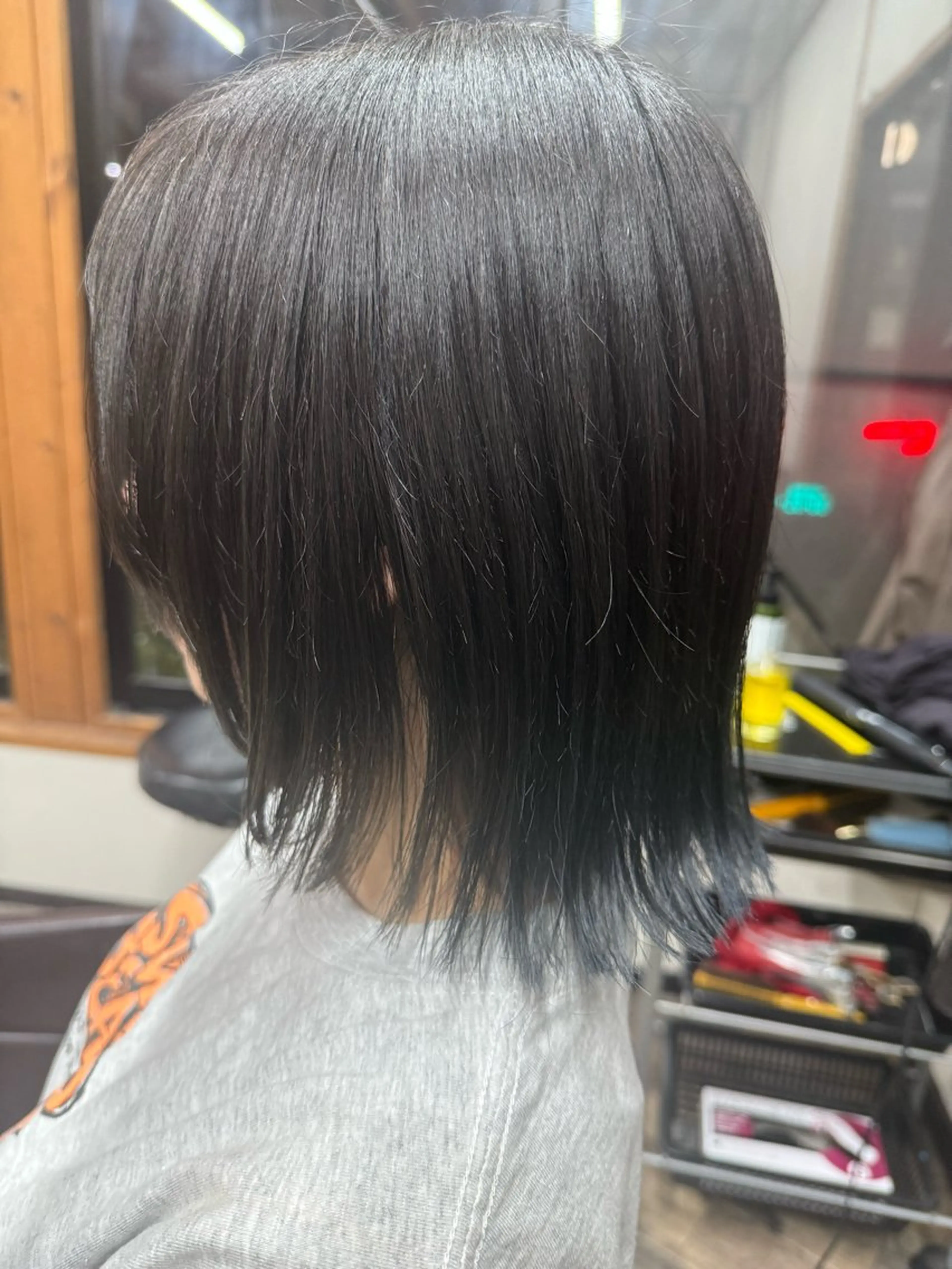 ショート ボブ 顔まわりレイヤー 顔周りカット レイヤーカット 外ハネヘア Organic hairsalon AXIS 音更店所属・ミ クのヘアスタイル