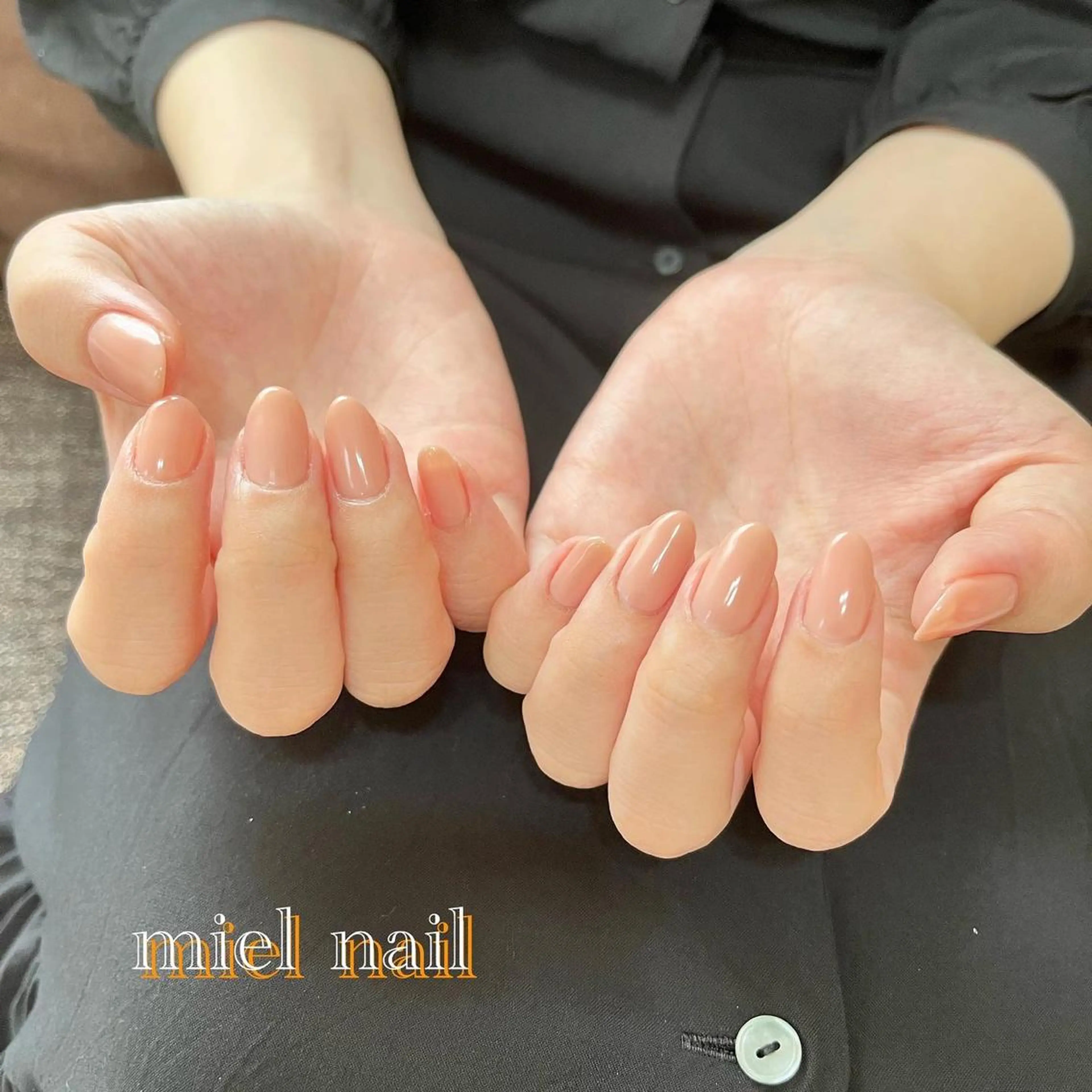 ネイル シンプルネイル ハンドネイル miel nailのネイルデザイン