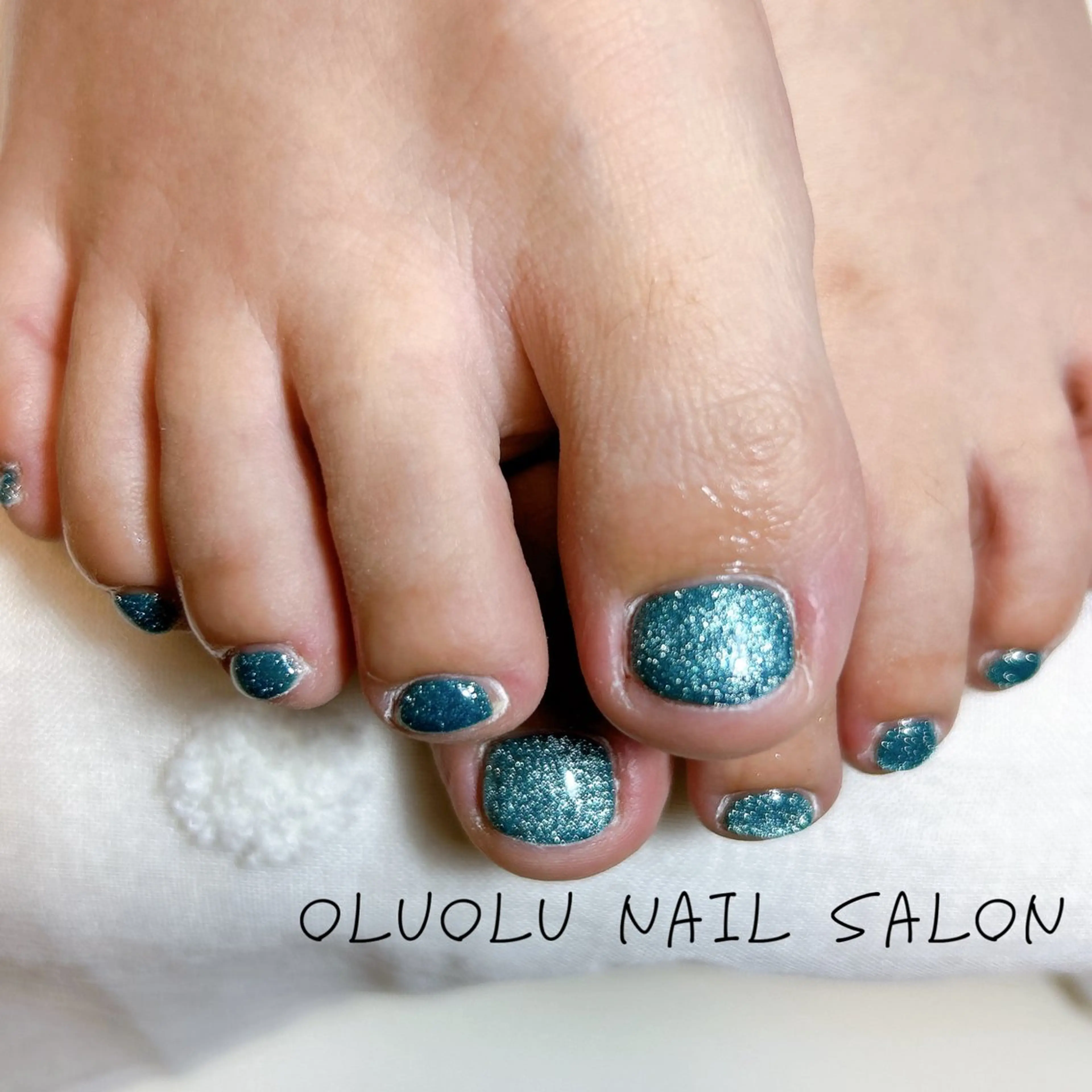 ネイル フラッシュネイル フラッシュマグ フットネイル マグネットネイル oluolu nailsalonのネイルデザイン