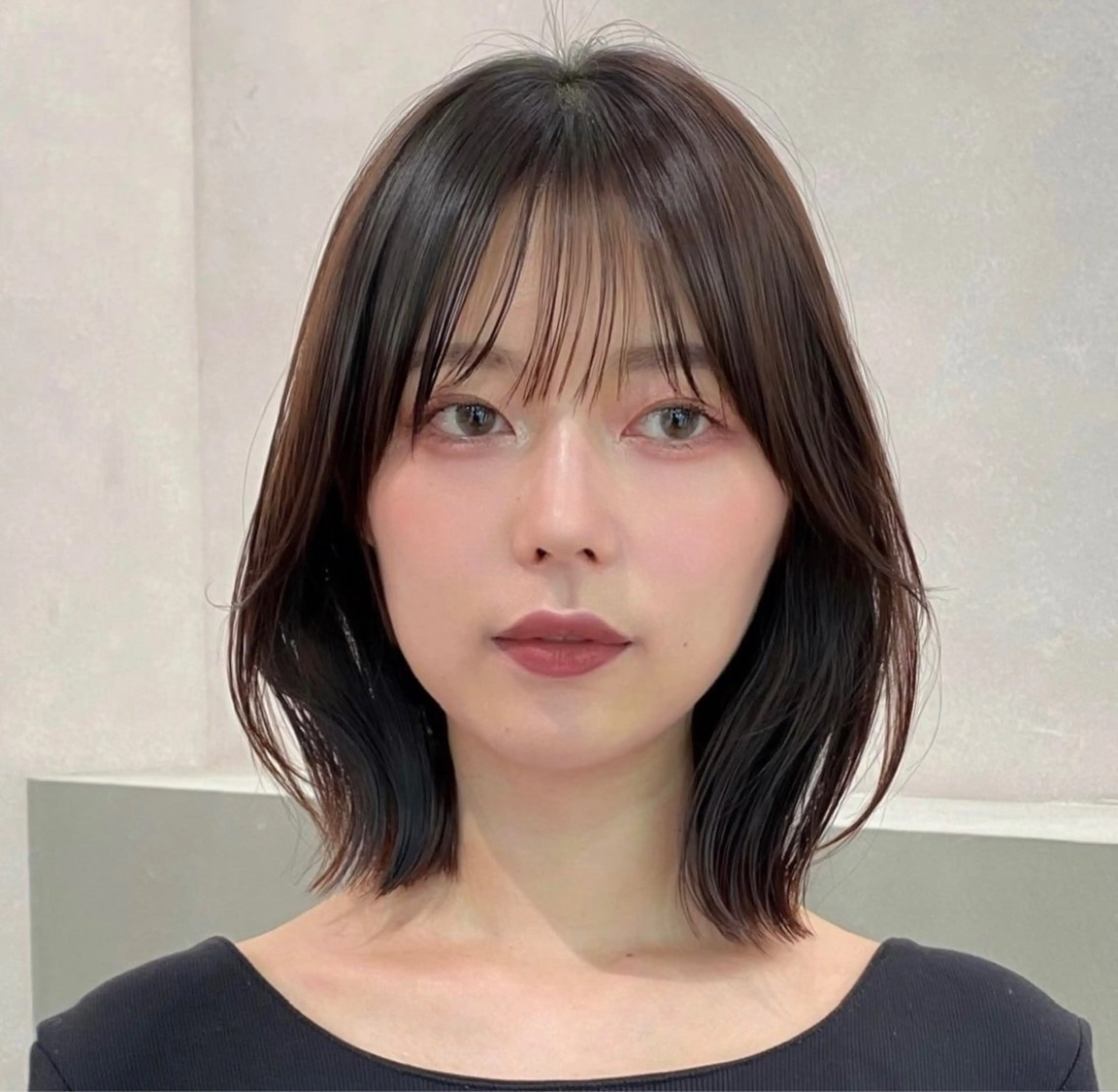 ミディアム レイヤーカット/ くびれヘア佐藤大空のヘアスタイル