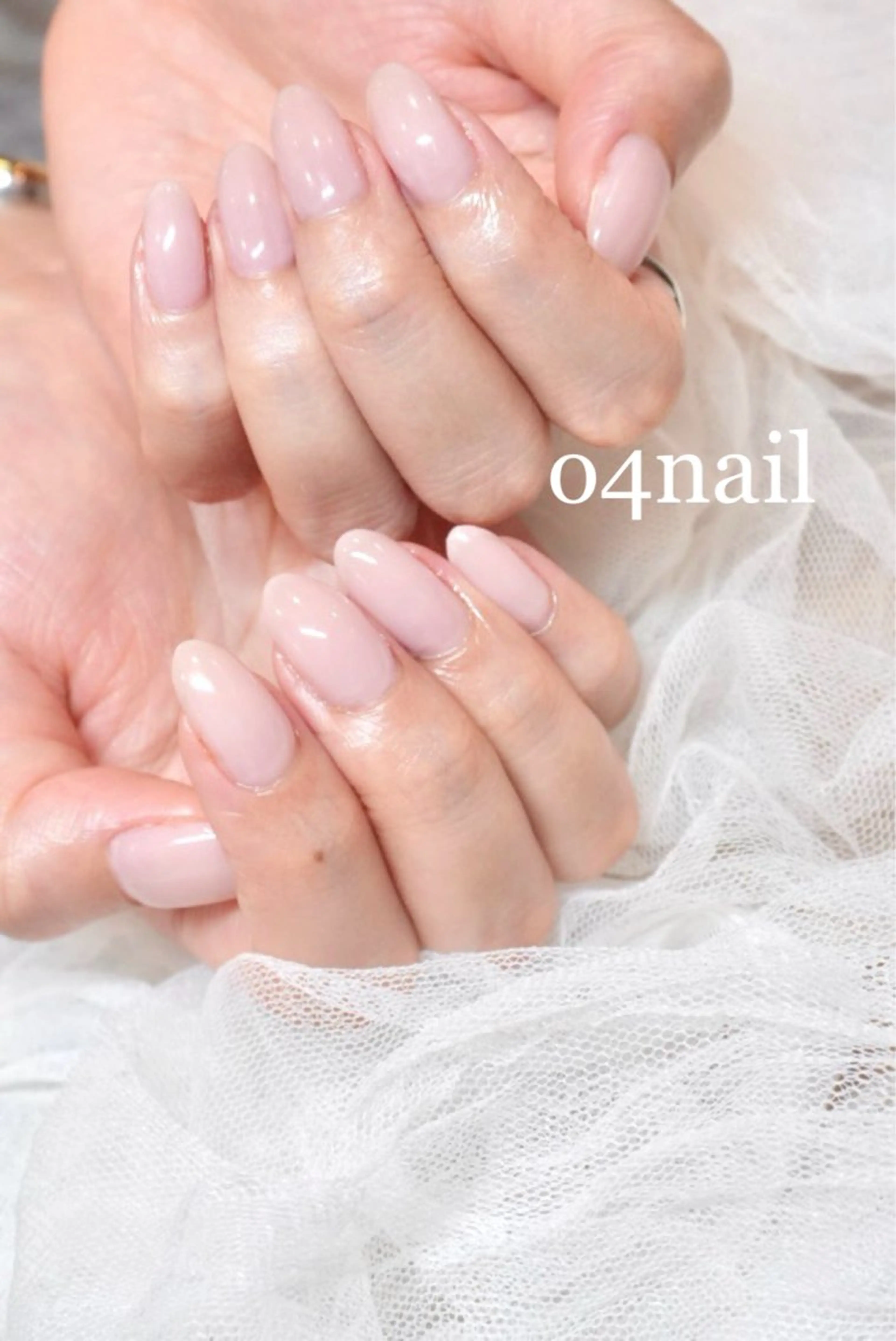 ネイル オフィスネイル ワンカラーネイル ピンク ハンドネイル my place+s所属・o4nail___ ARISAのネイルデザイン