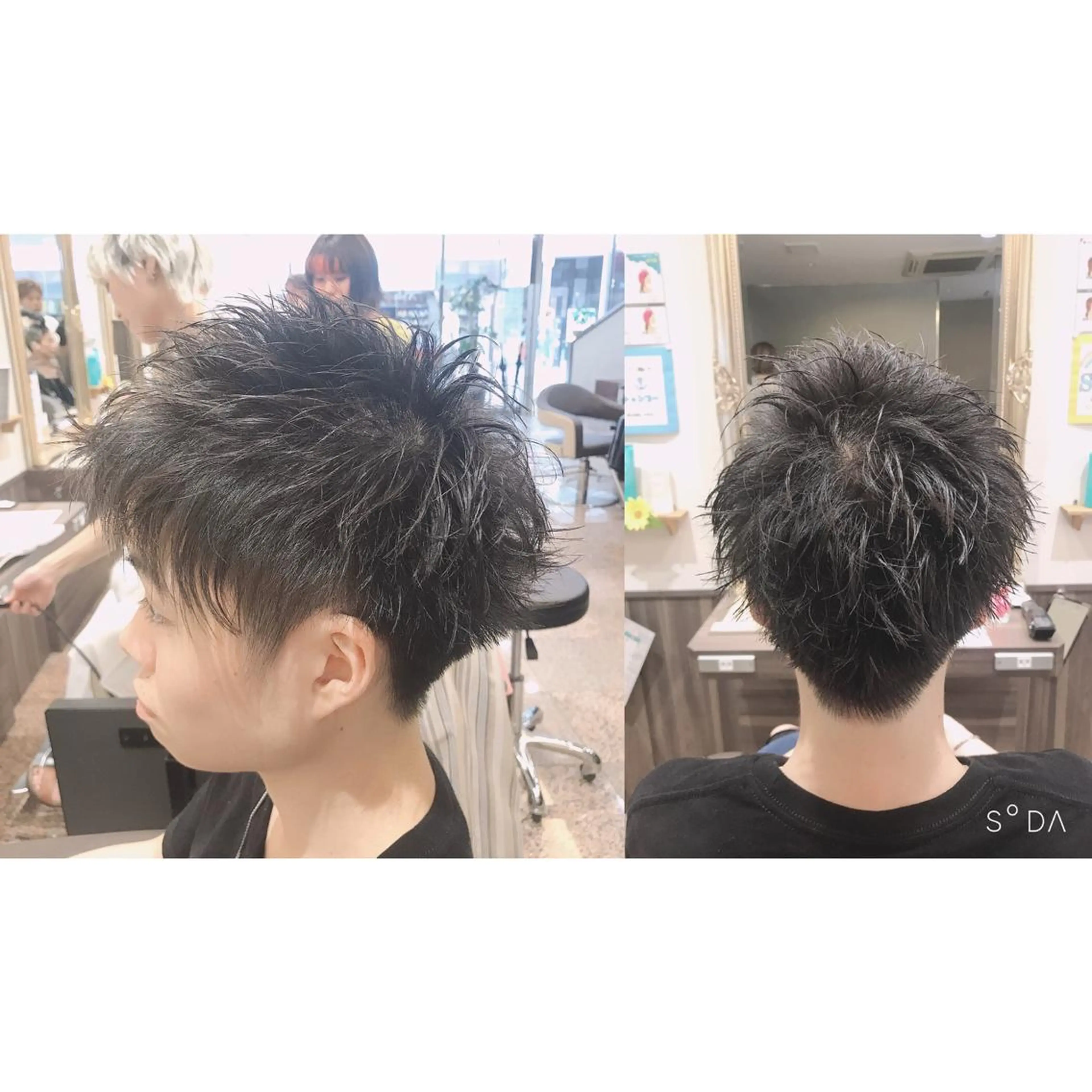 ショート カラー メンズ カット 内野 光葉のヘアスタイル