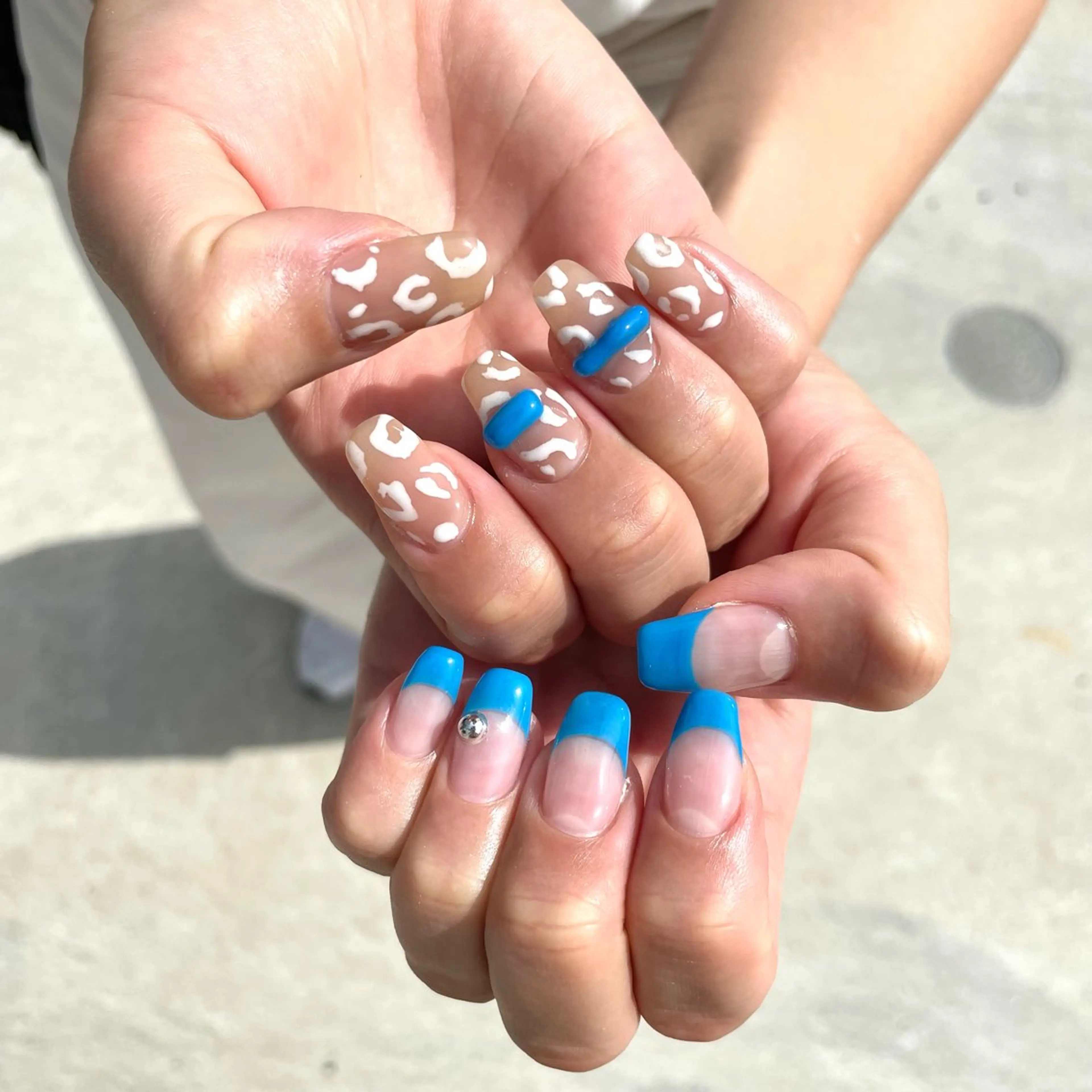 ネイル ハンドネイル Sea  nail by emaのネイルデザイン